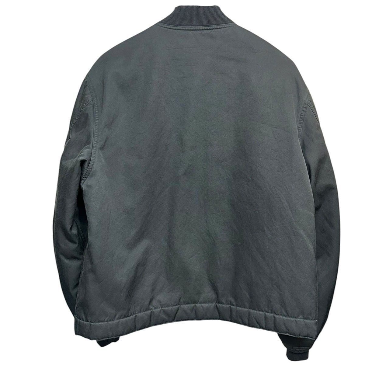 A.Presse Distressed Silk Blend Flight Jacket — front