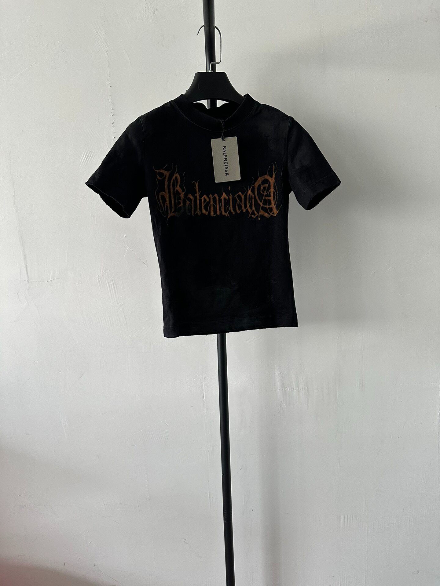 Balenciaga Women’s Black Fitted T-Shirt
