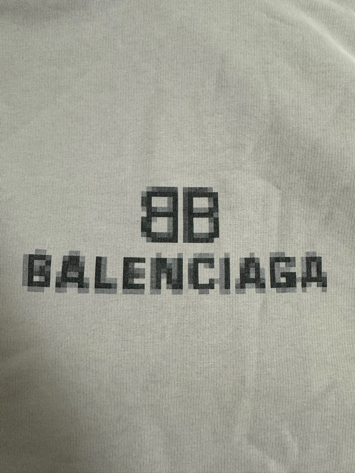 Balenciaga Men's Gray BB Logo Hoodie — detail