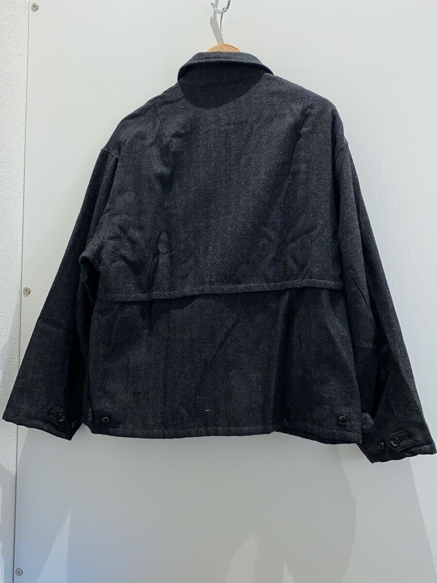 Kaptain Sunshine 18AW Herringbone Wool Zip Jacket — front