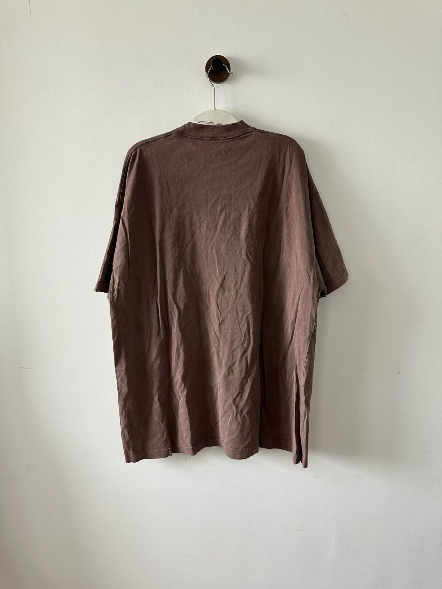 Balenciaga Brown Oversized T-shirt — front