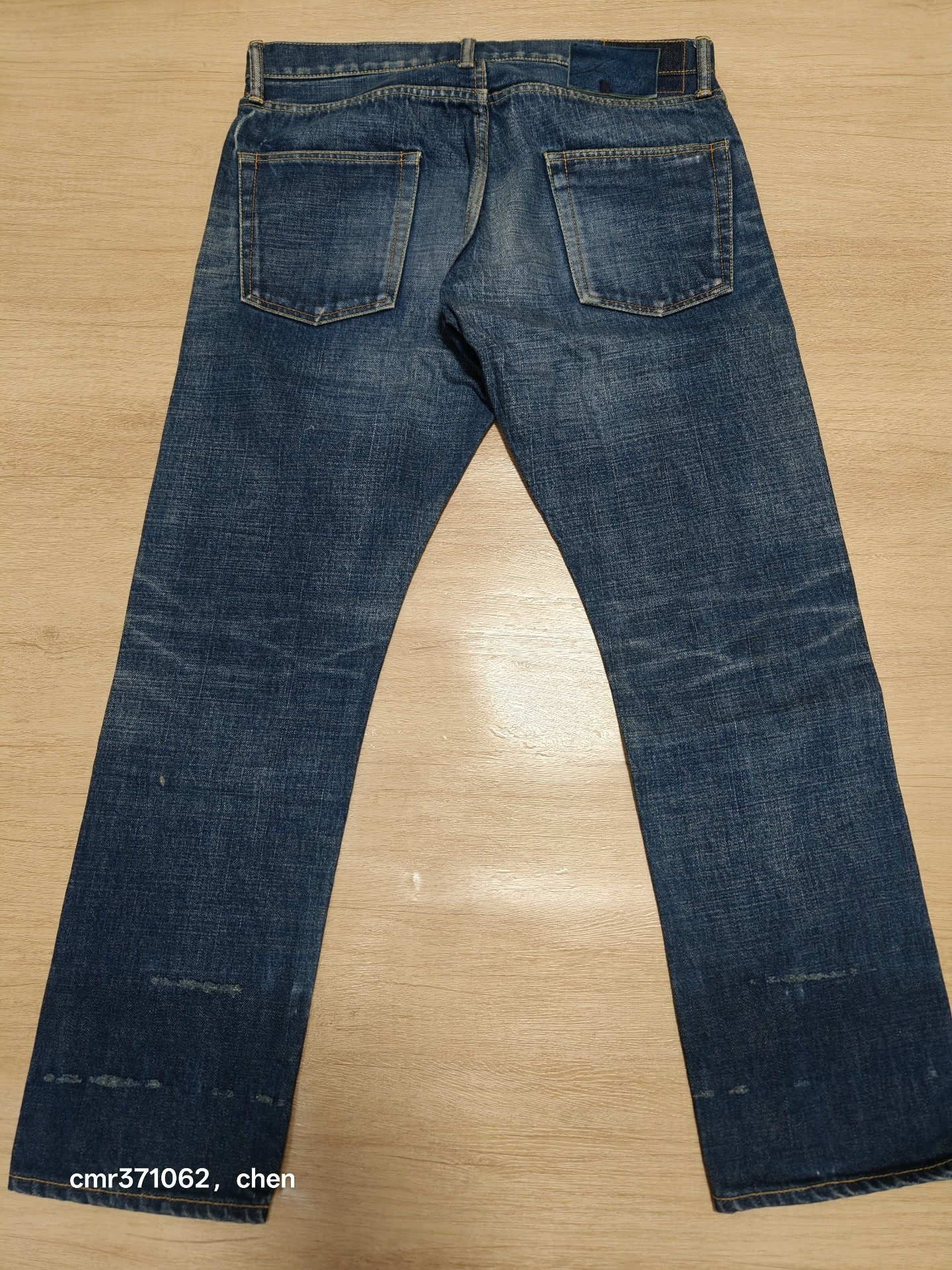 Visvim 20AW Distressed Denim Jeans — label