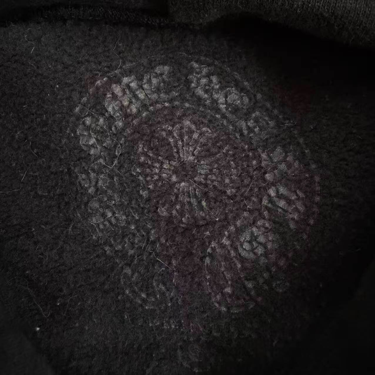 Chrome Hearts Black Logo Hoodie — detail