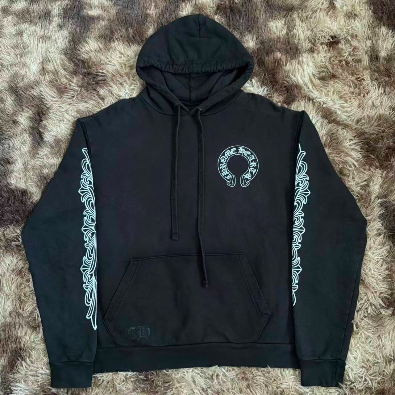 Chrome Hearts Black Logo Hoodie