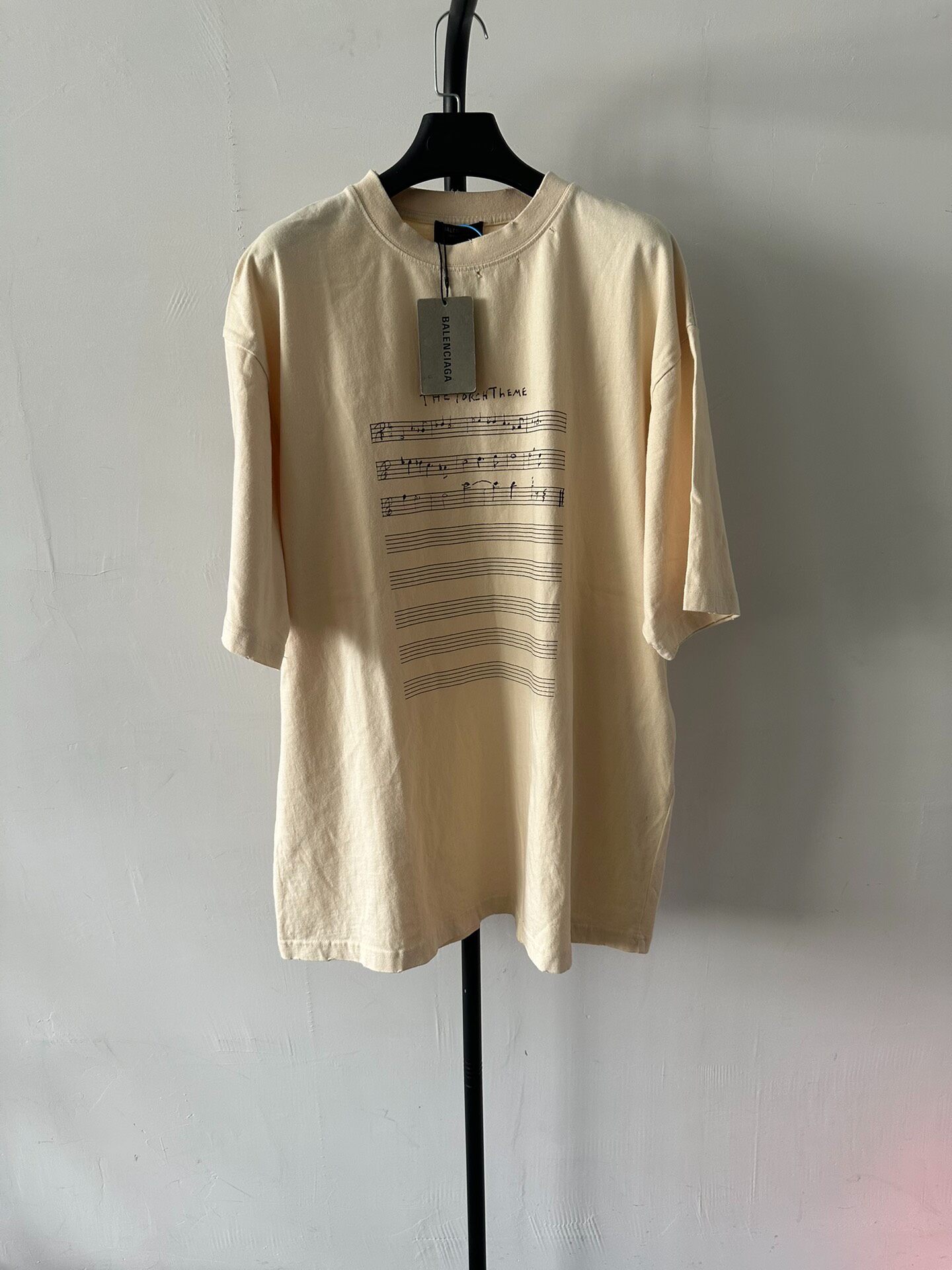 Balenciaga Beige Short-Sleeve T-Shirt