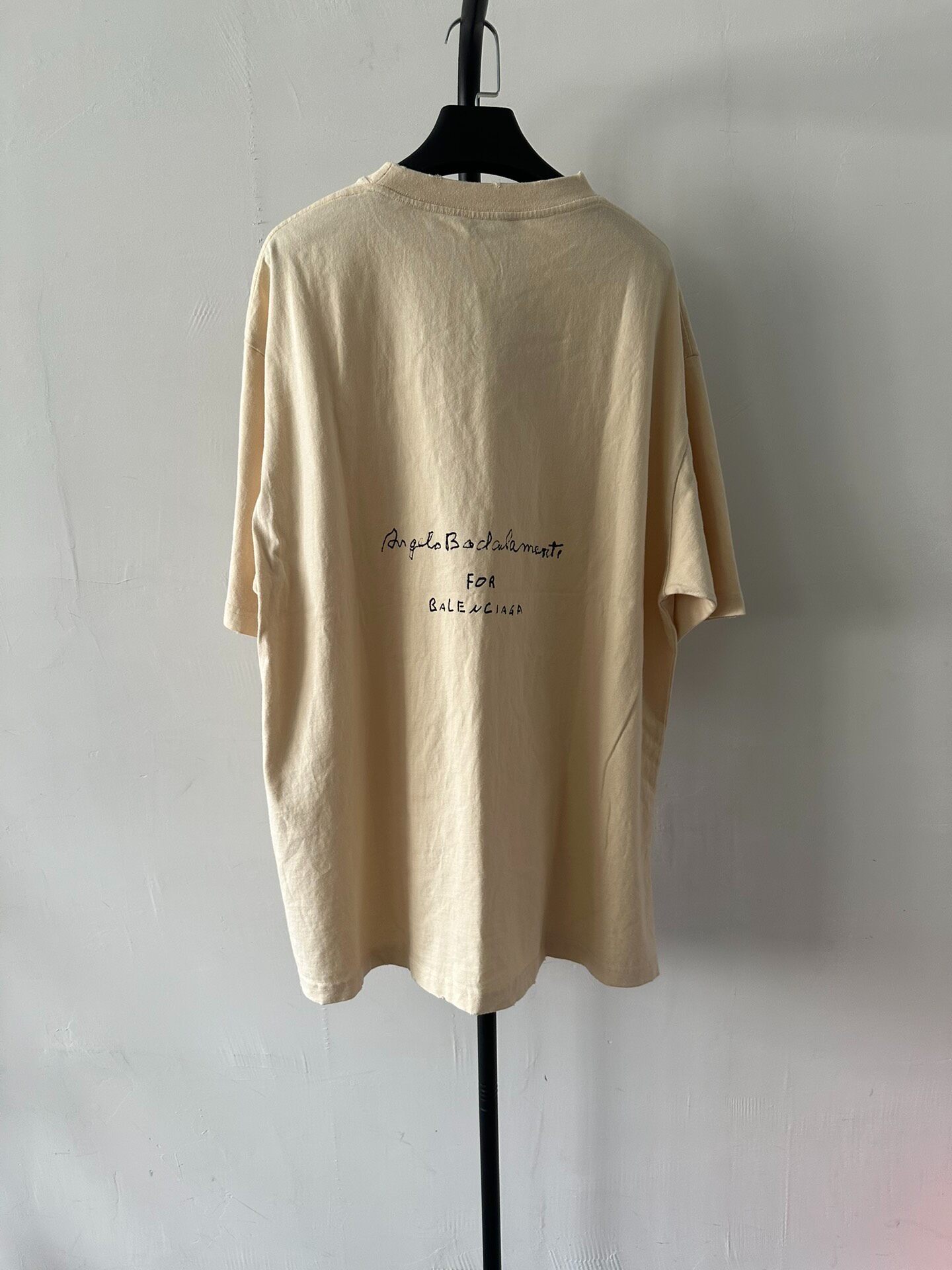 Balenciaga Beige Short-Sleeve T-Shirt — front