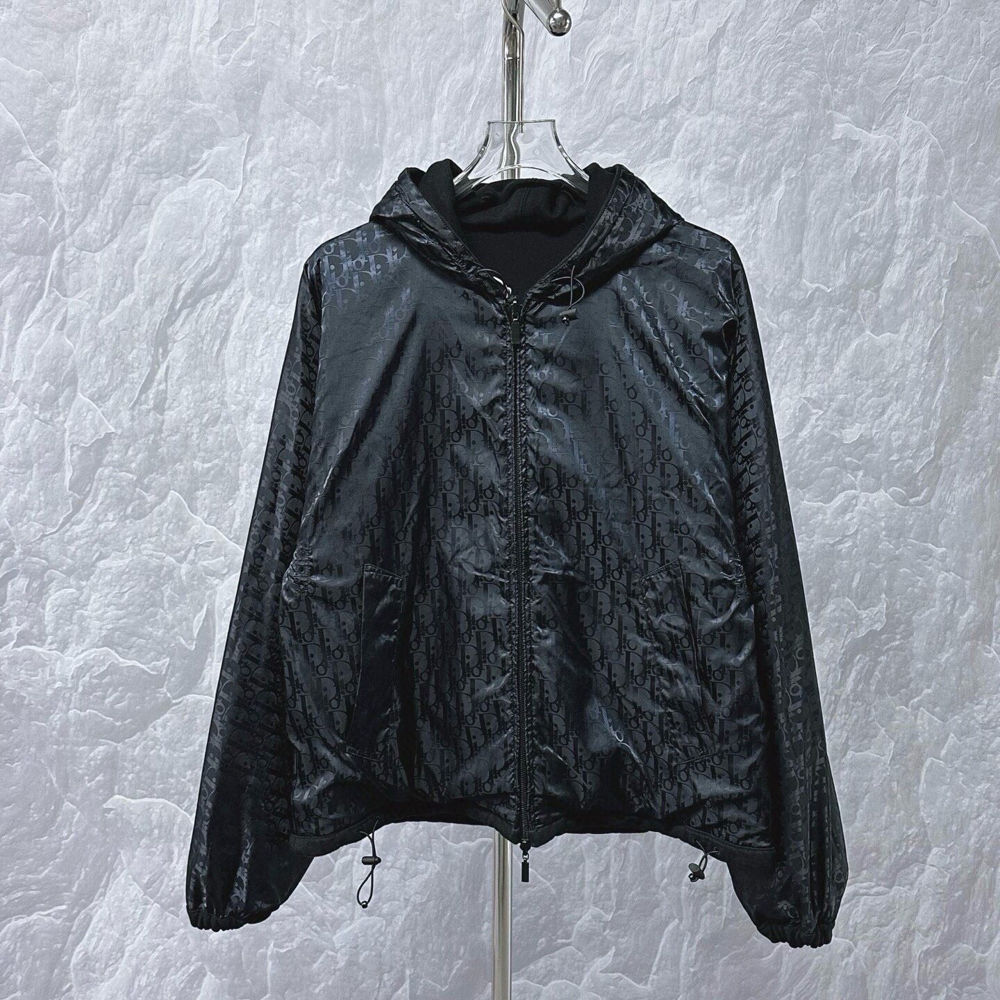 Dior Reversible Monogram Hooded Jacket M