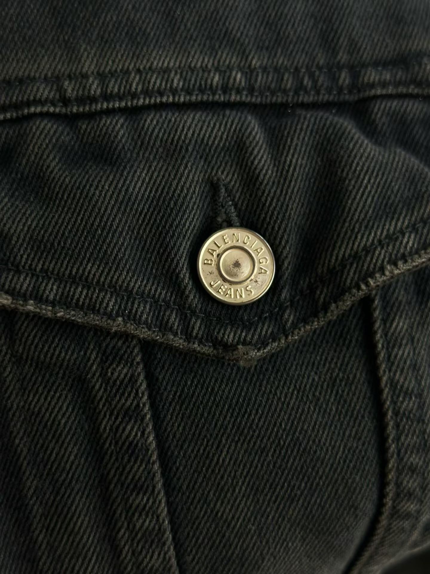 Balenciaga Glow Denim Jacket — label