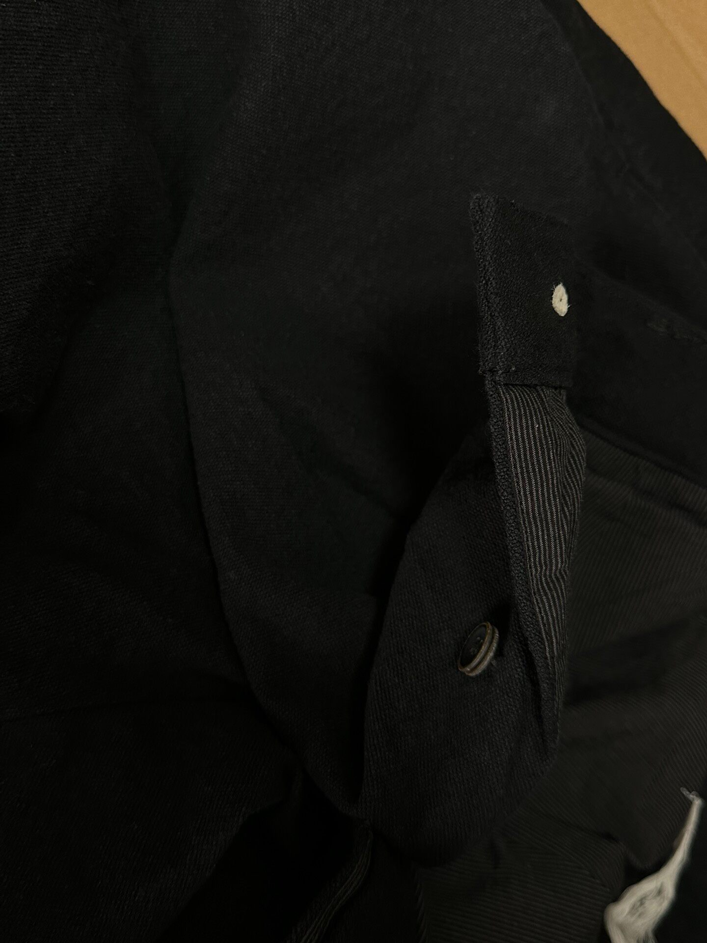 Individual Sentiments Sailing Canvas Tapered Trousers — label