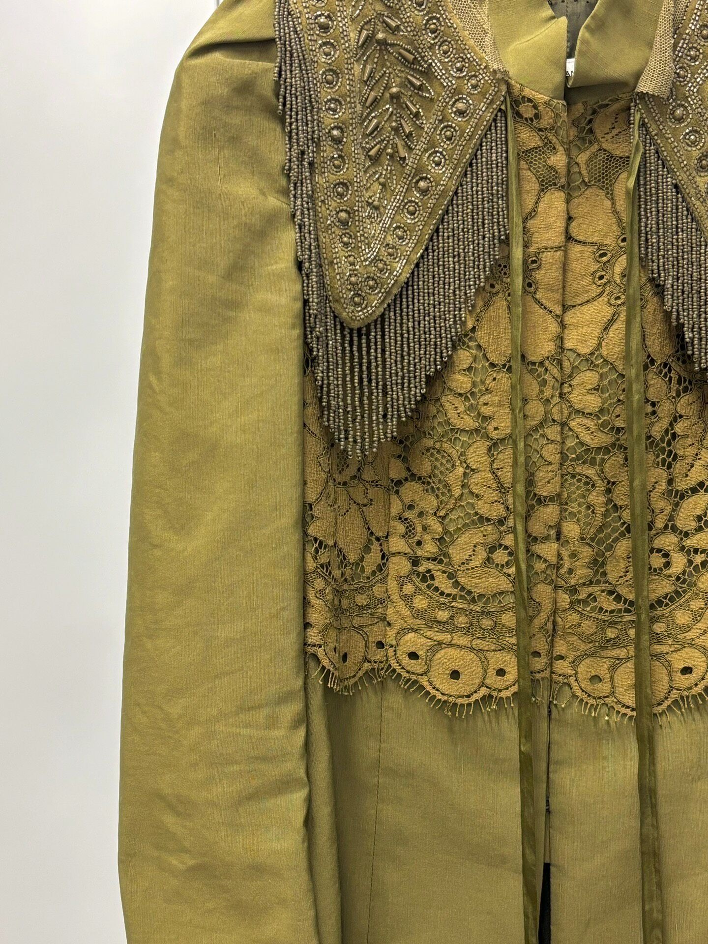 Dries Van Noten Baroque Beaded Jacket — label