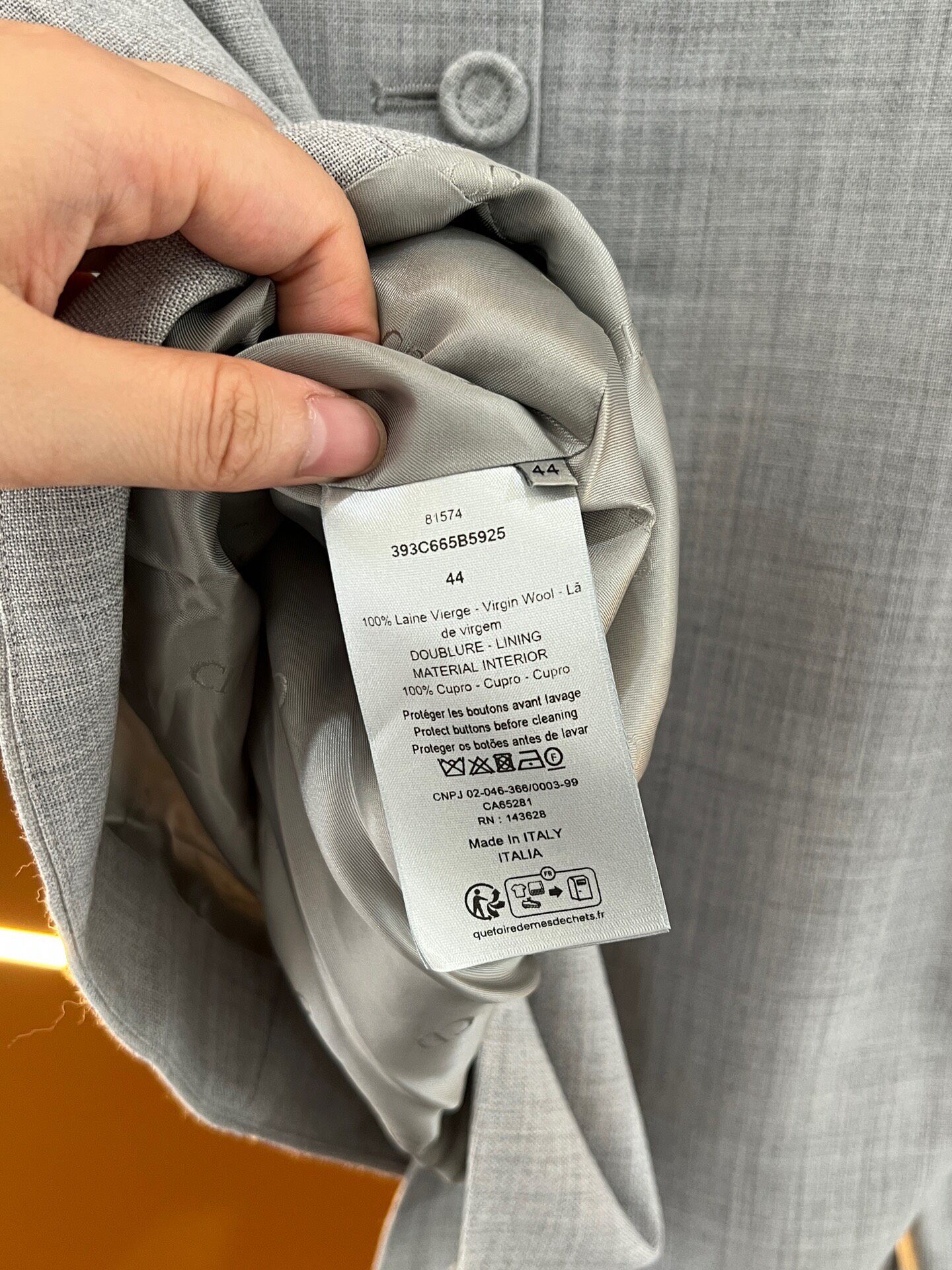 Dior Show Structured Long-Sleeve Shirt — back