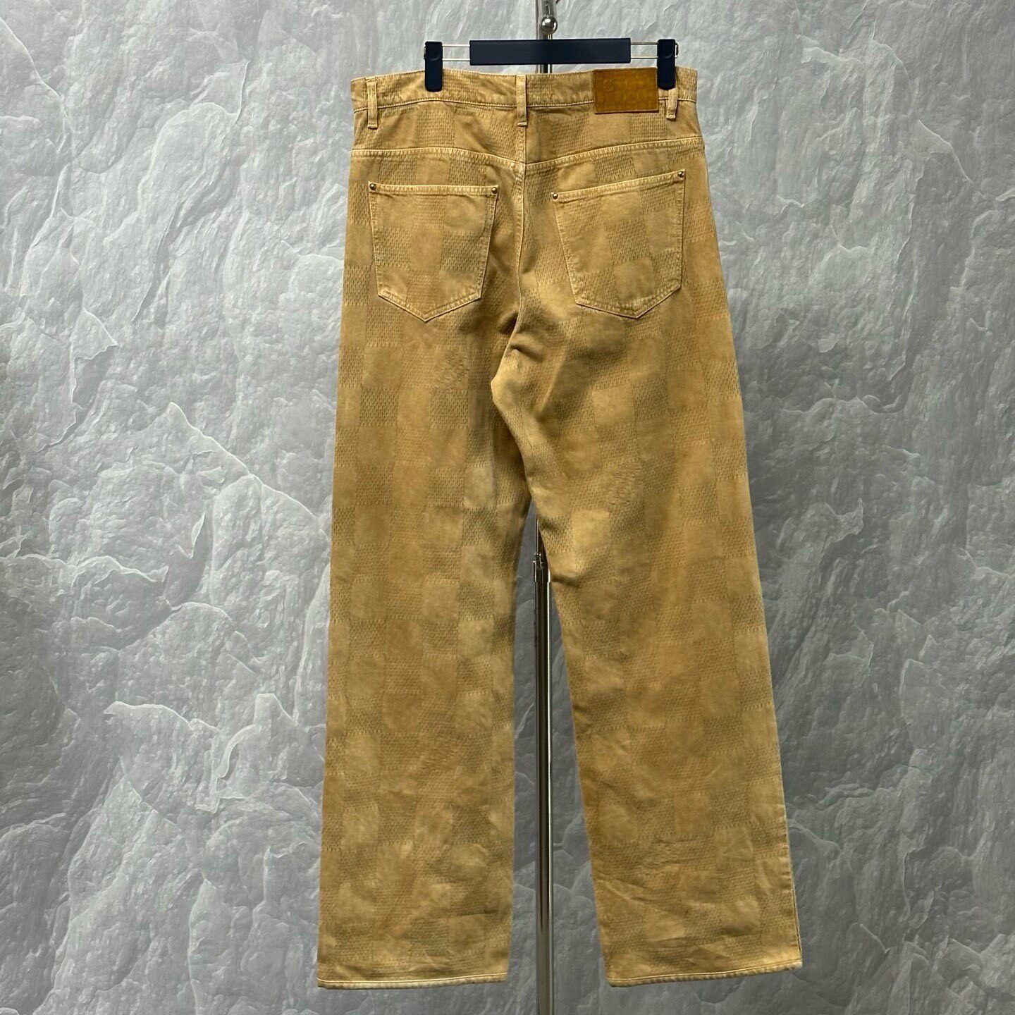 Louis Vuitton FW24 Checkerboard Jeans — back