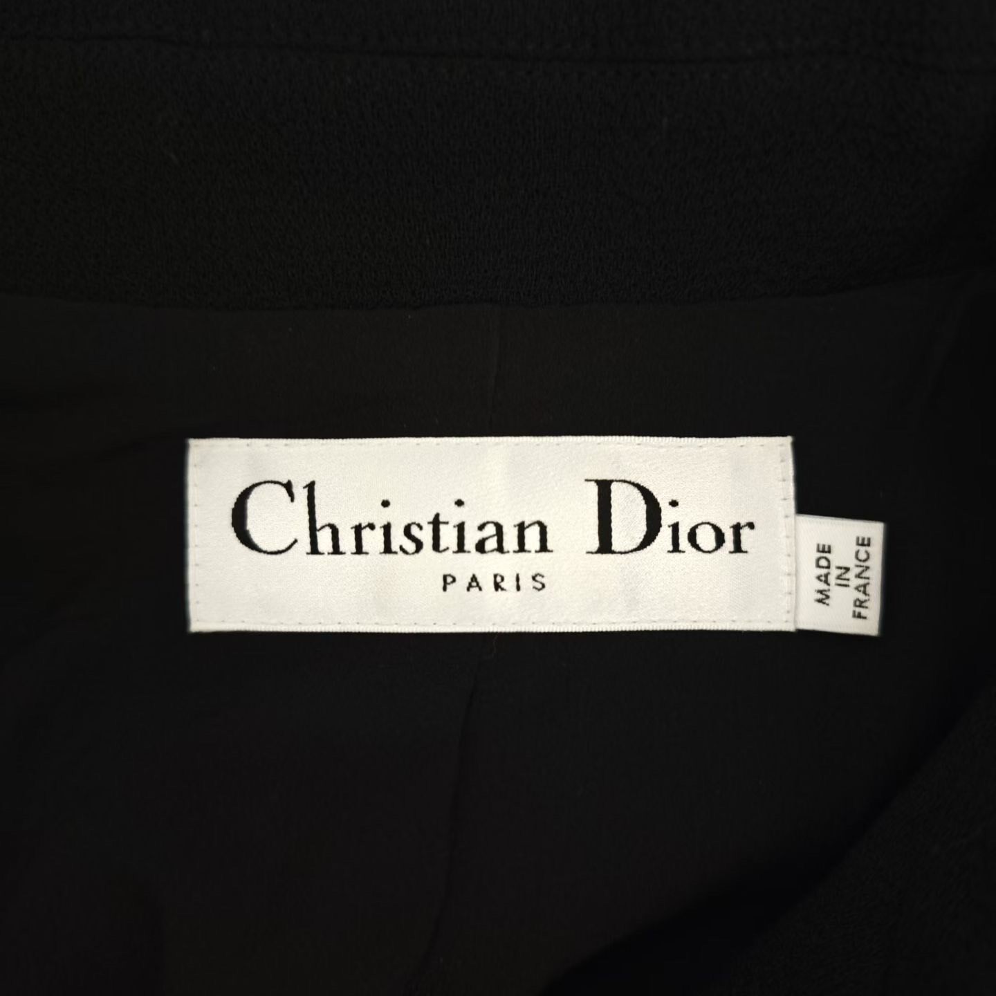 Dior Dark Blue Short Wool Coat — back