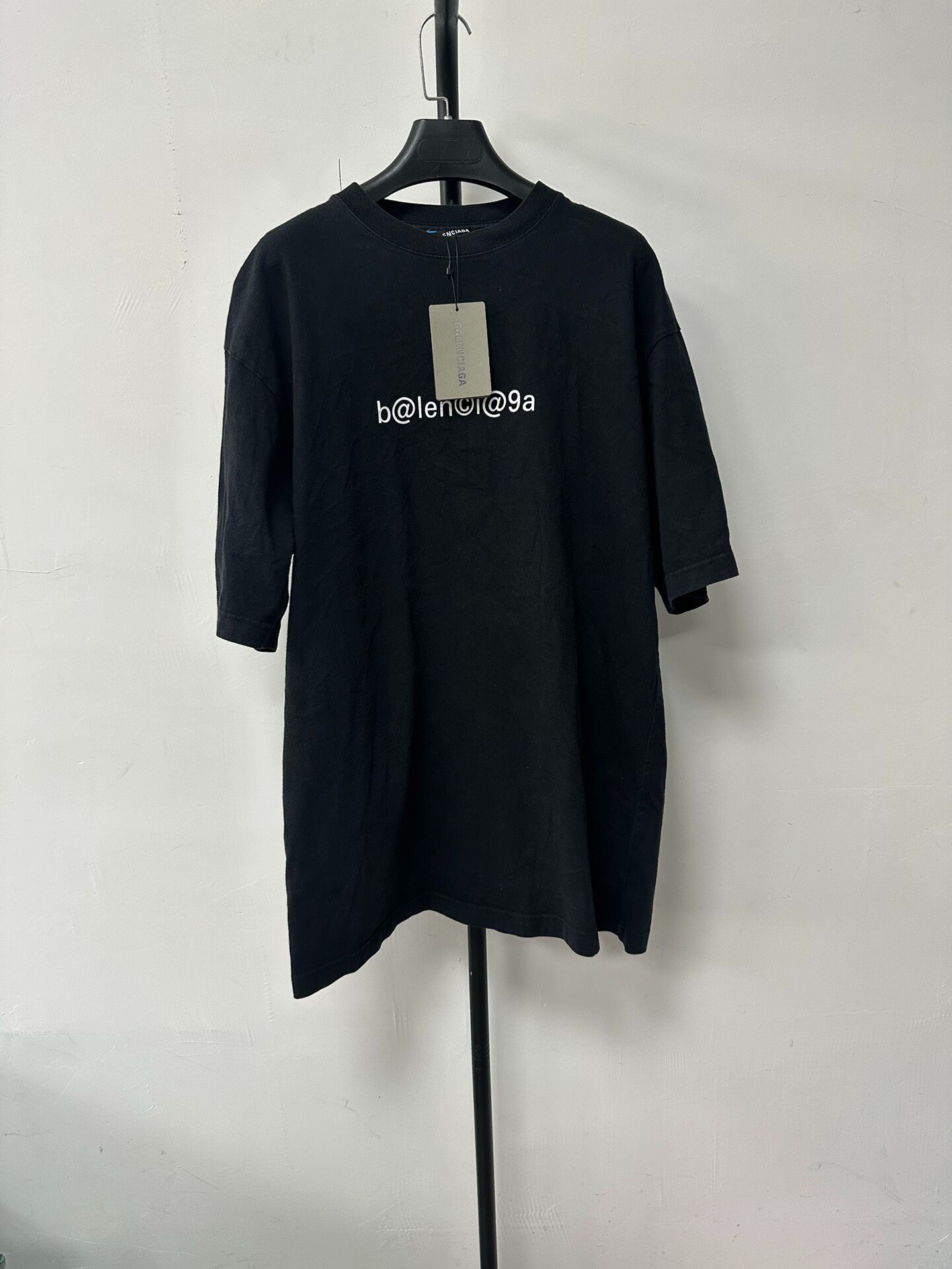 Balenciaga Black Logo Short-Sleeve Tee