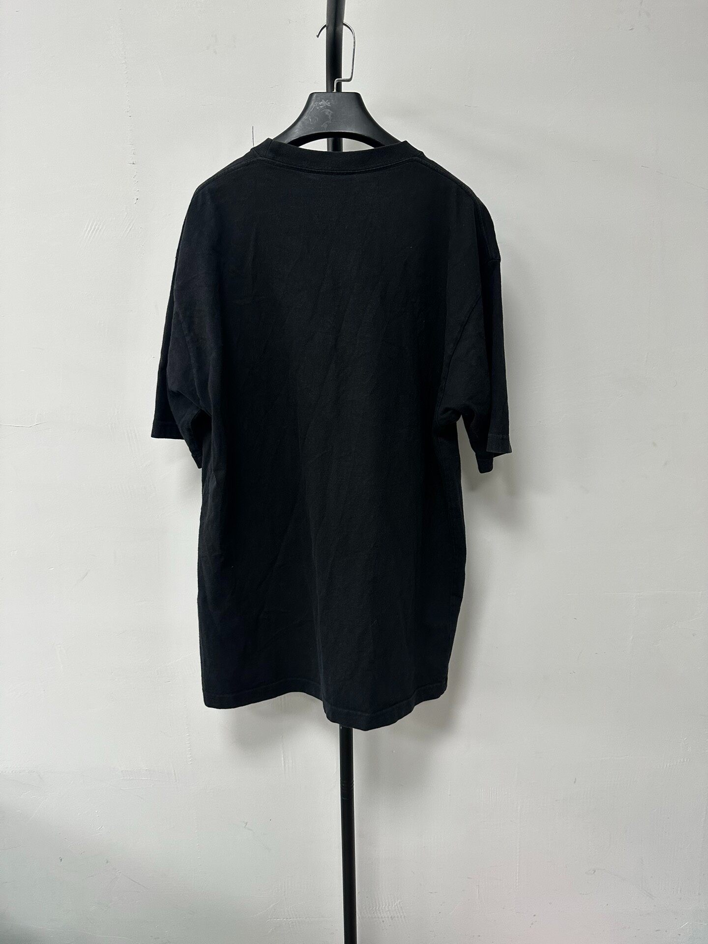 Balenciaga Black Logo Short-Sleeve Tee — front