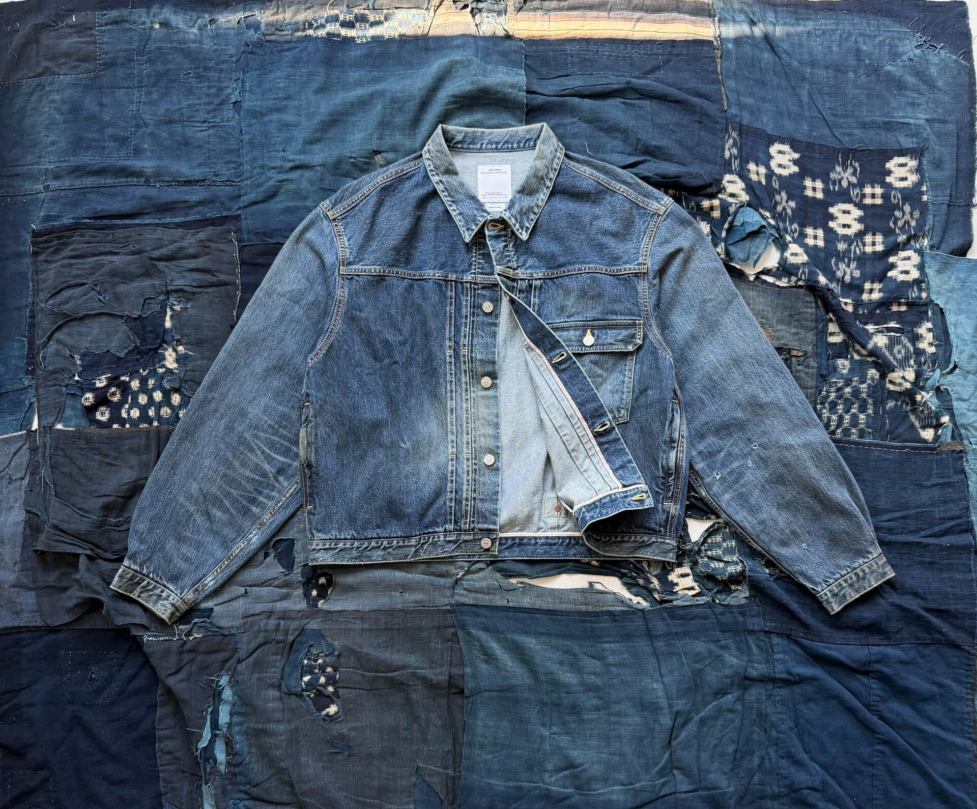 Visvim 102XX Distressed Denim Jacket — front