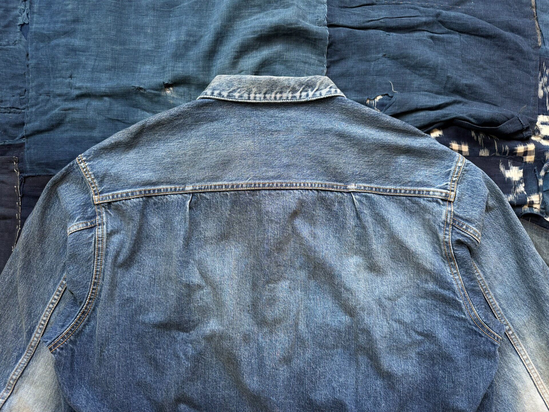 Visvim 102XX Distressed Denim Jacket — label