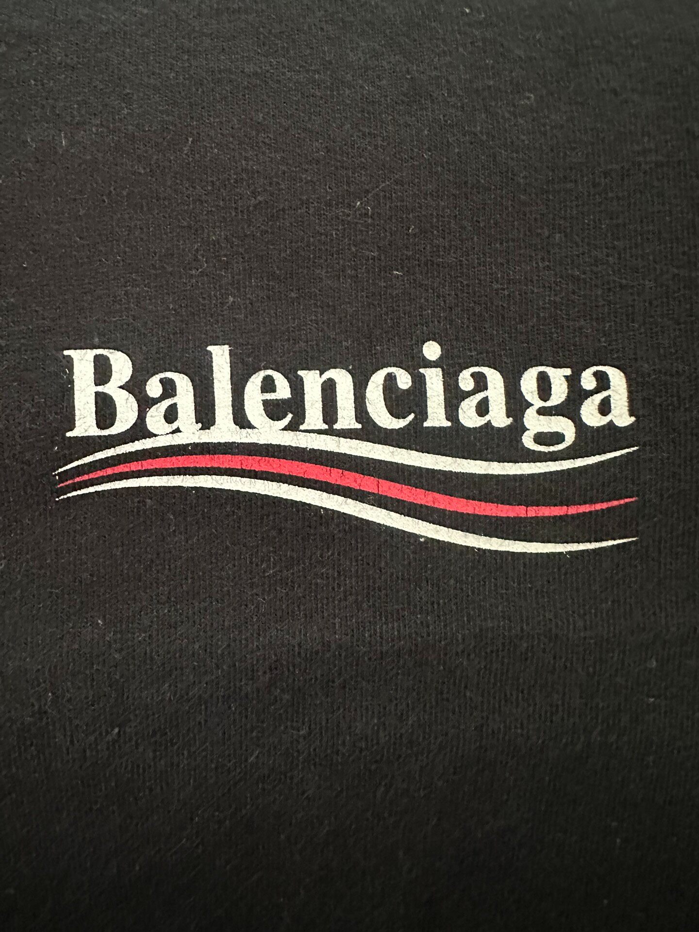 Balenciaga Women's Black Loose T-Shirt — detail