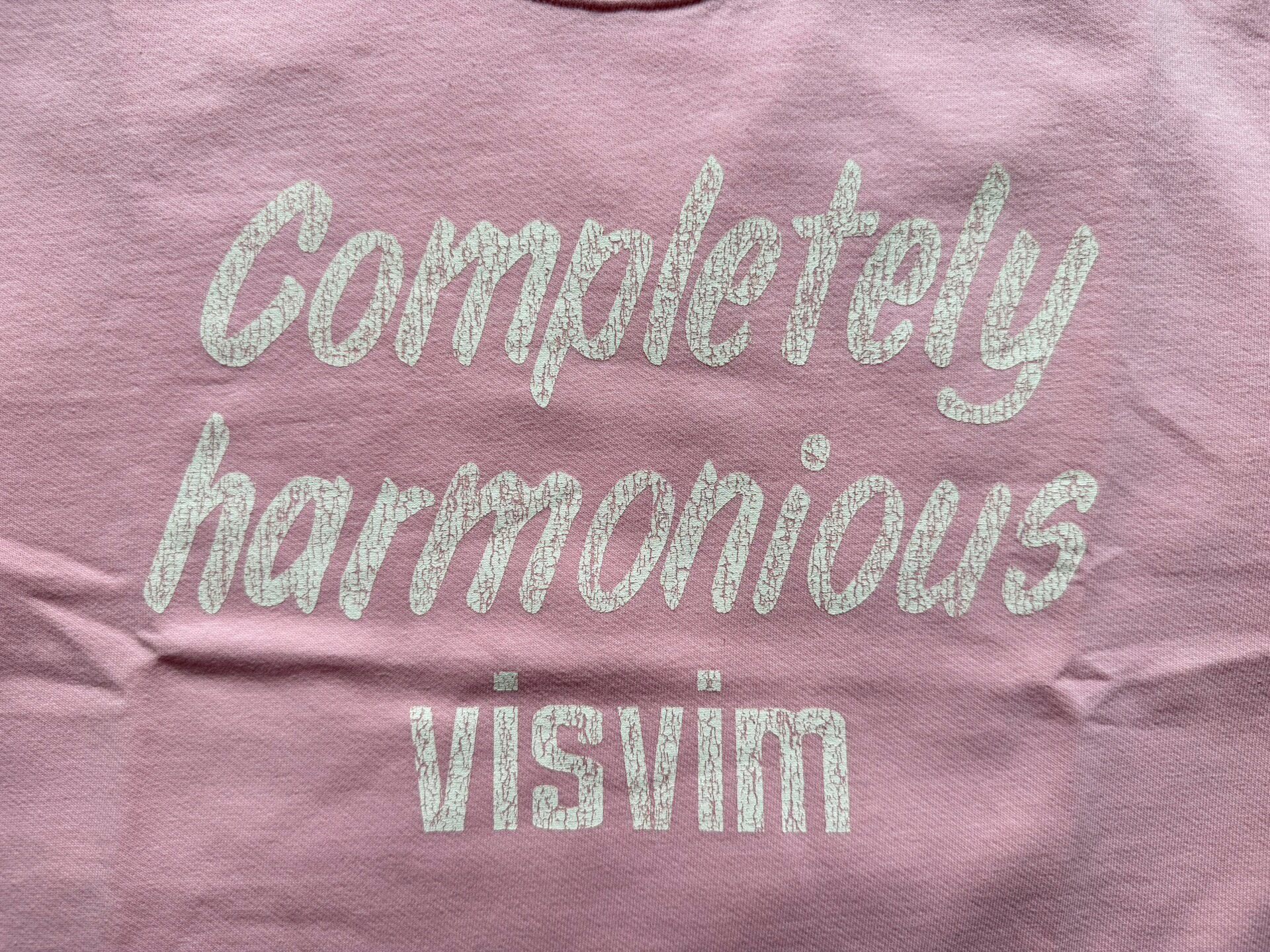 Visvim Jumbo Long-Sleeve Tee Pink — back