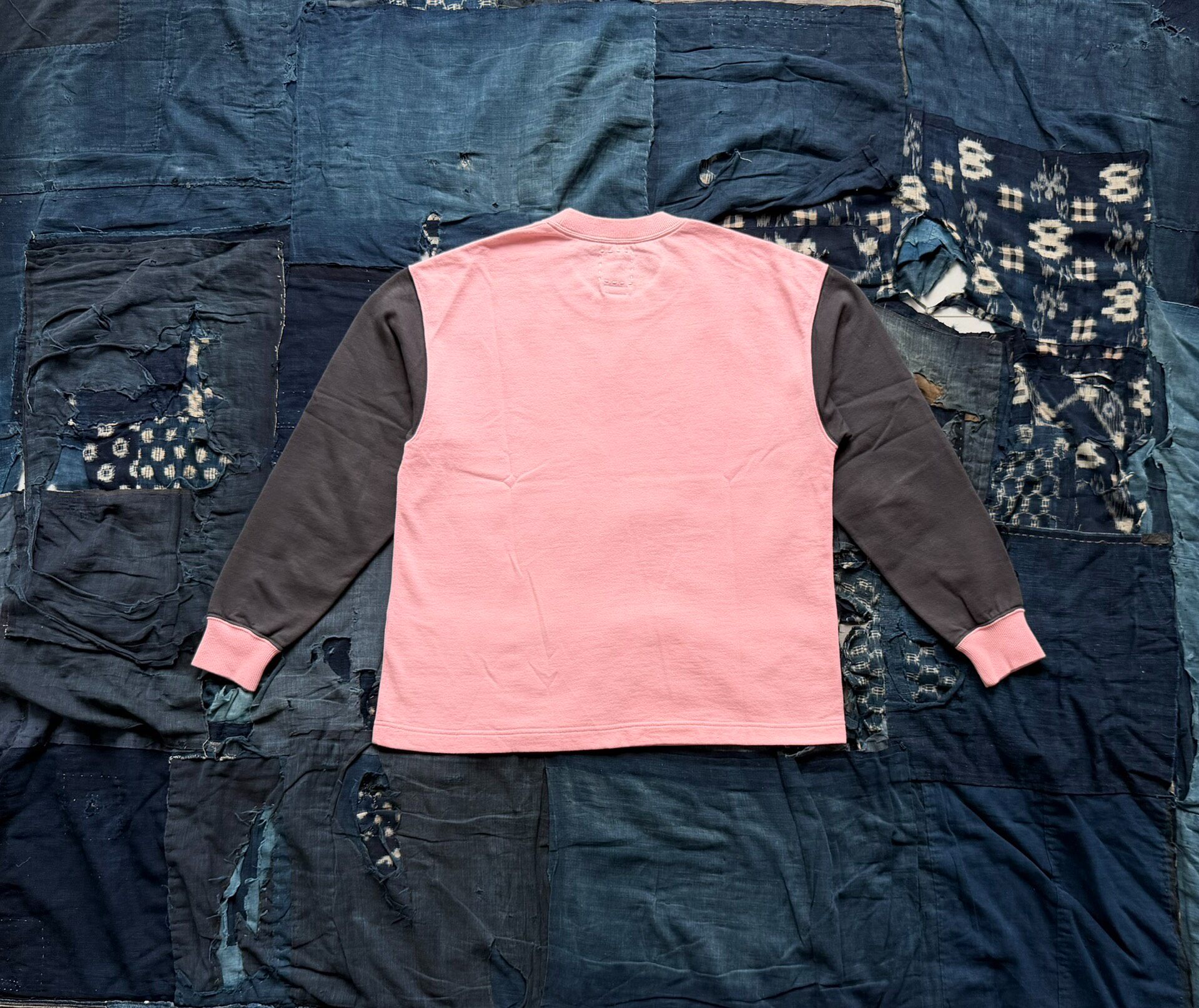 Visvim Jumbo Long-Sleeve Tee Pink — front