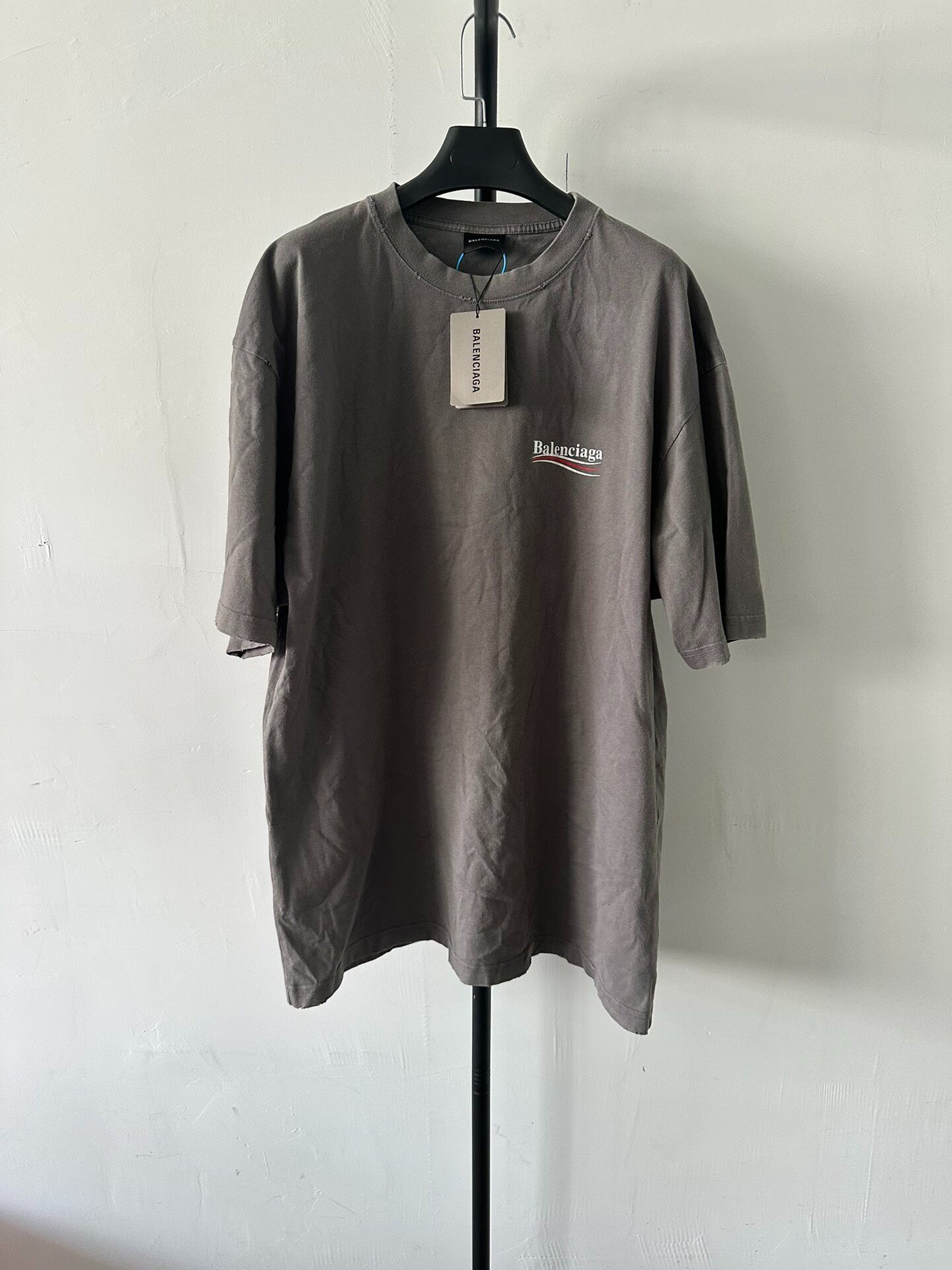 Balenciaga Gray Loose Fit T-Shirt