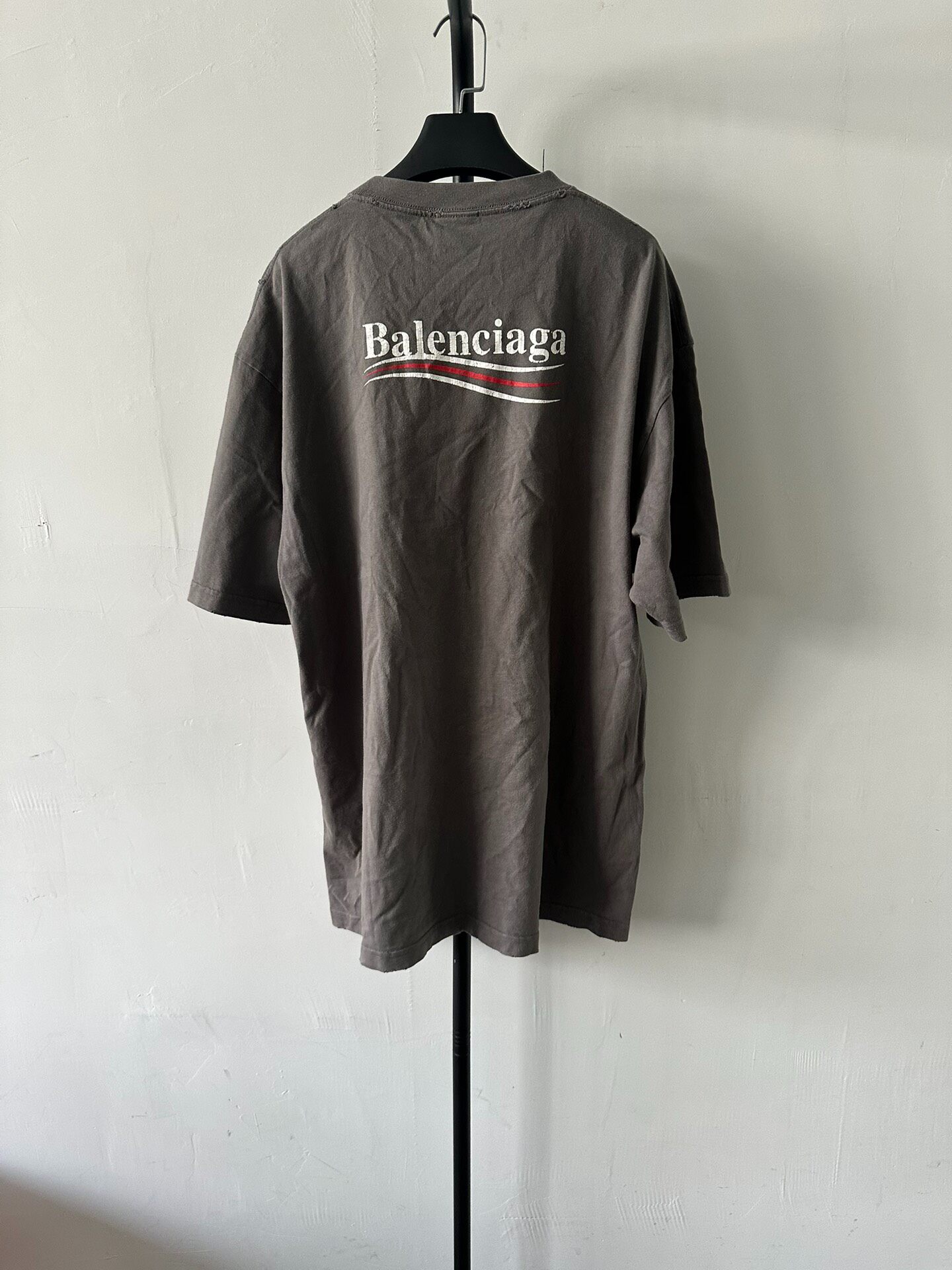 Balenciaga Gray Loose Fit T-Shirt — front