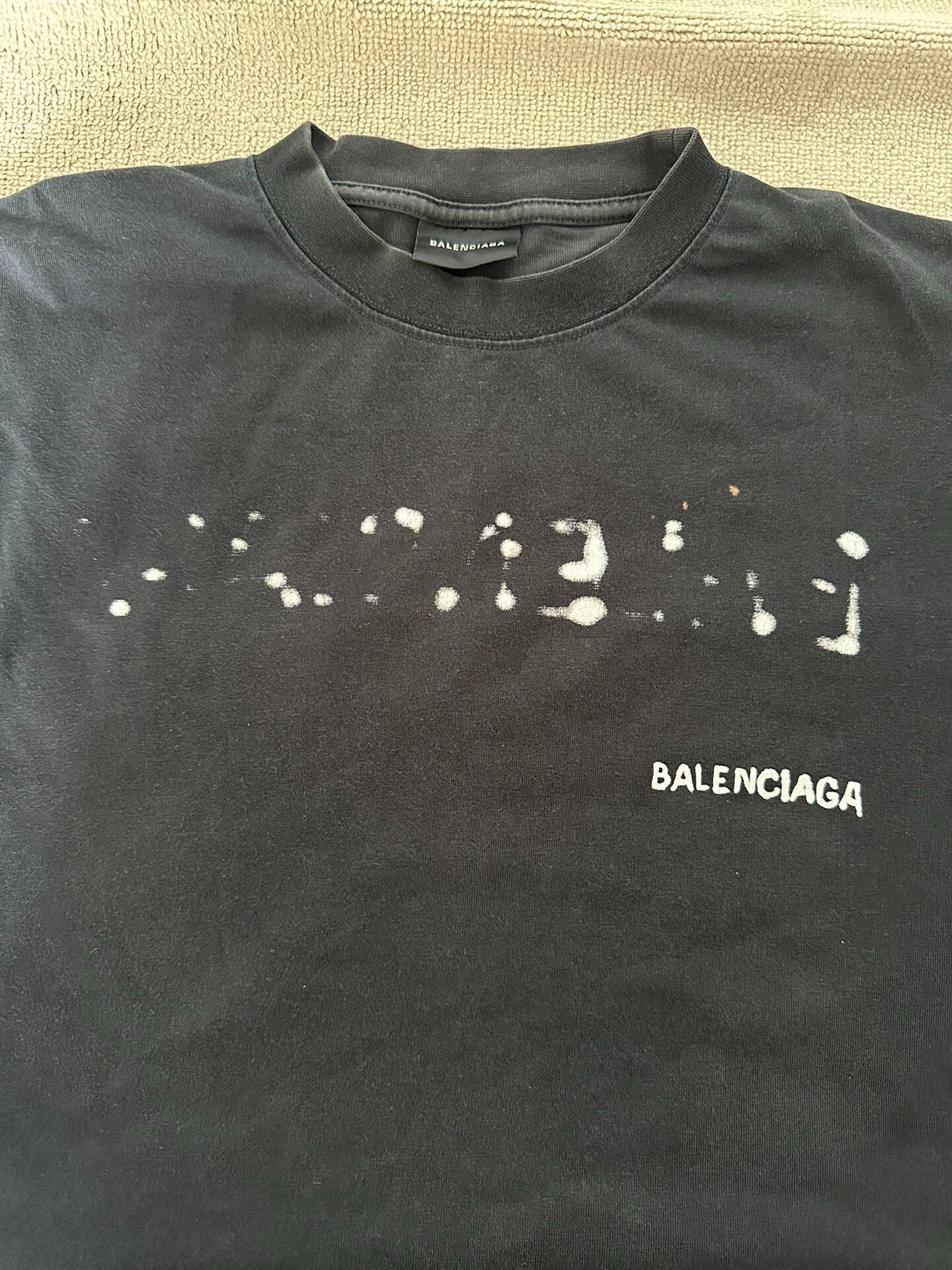 Balenciaga BbMotel Fit Logo T-Shirt — detail