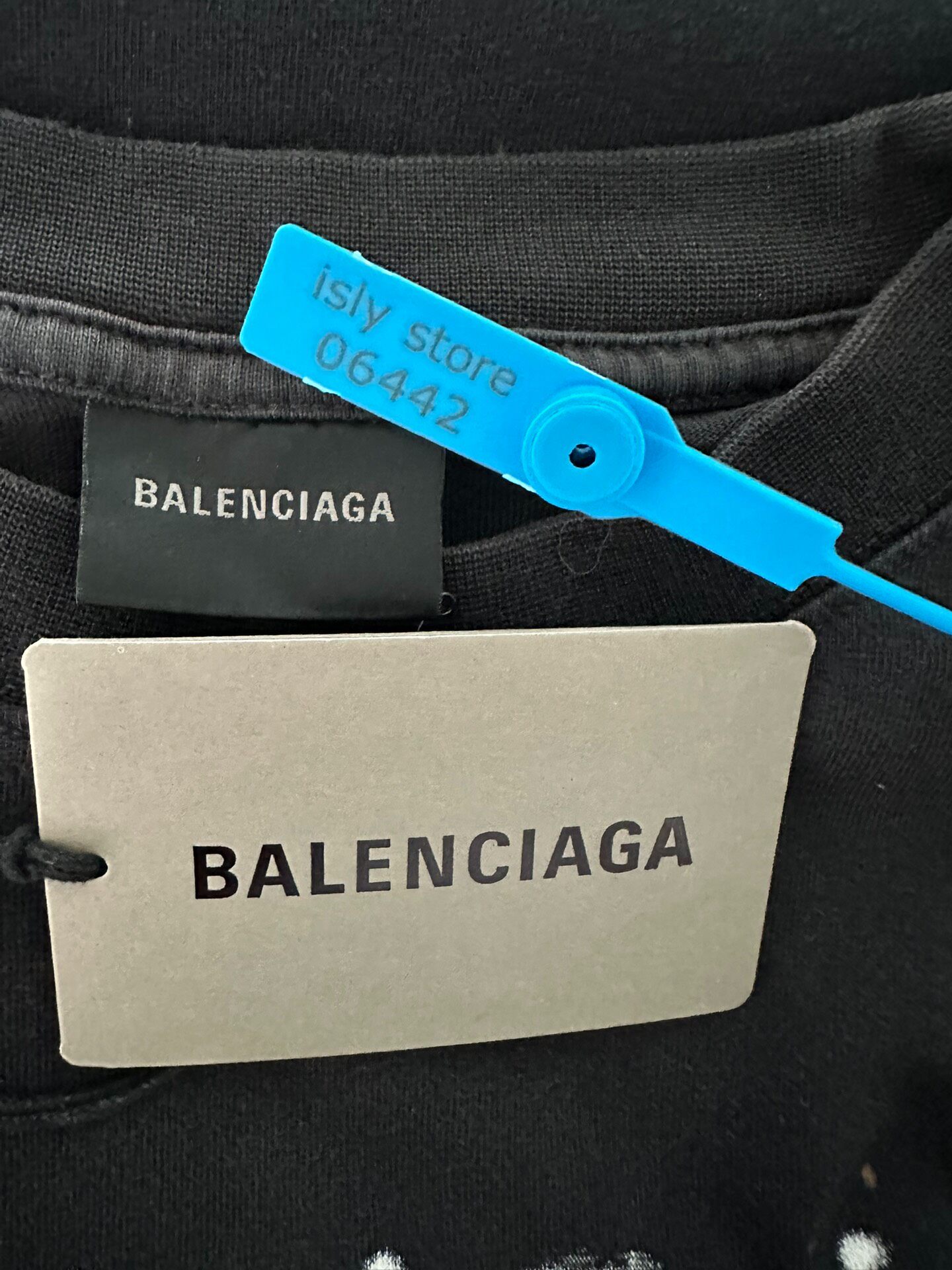 Balenciaga BbMotel Fit Logo T-Shirt — label