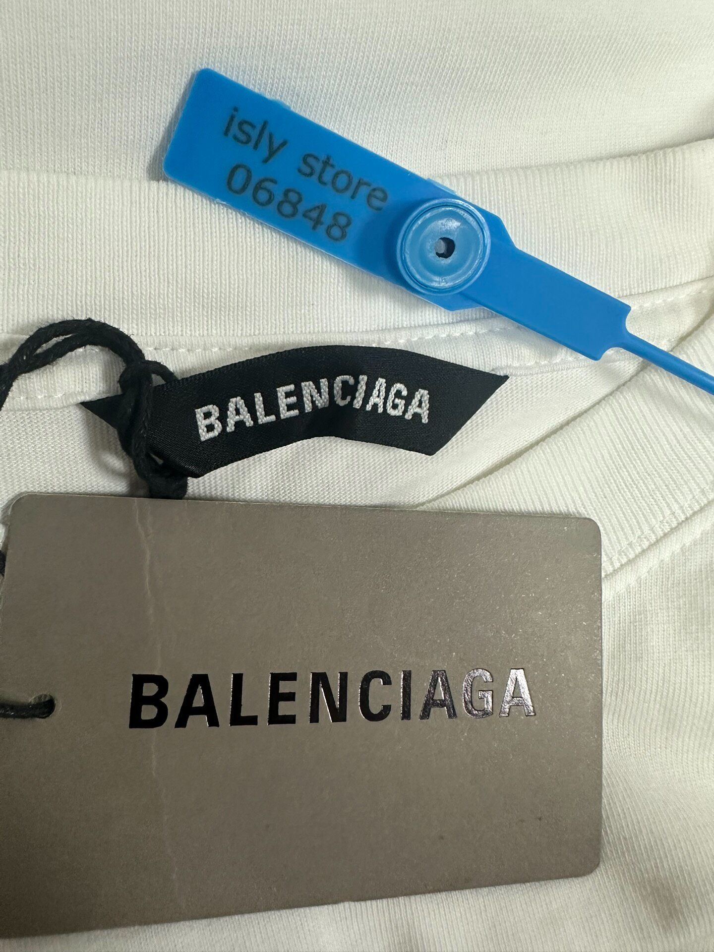 Balenciaga BB Corp Loose Mens T-shirt — label