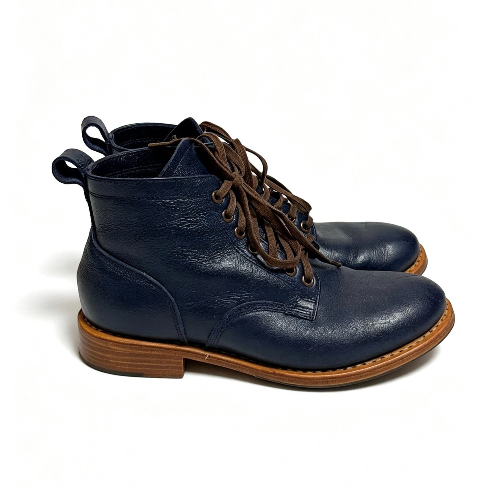 Visvim Marshal Folk W Navy Boots — label