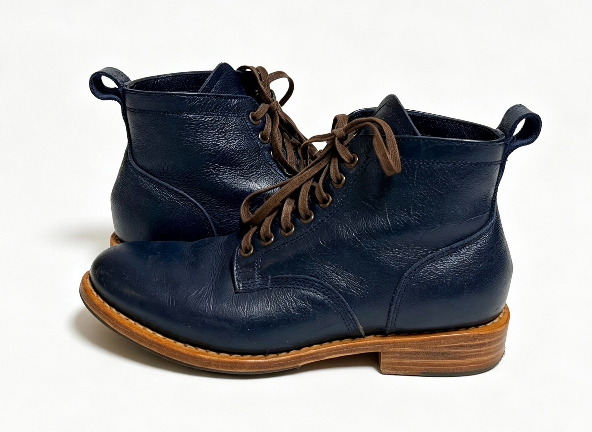 Visvim Marshal Folk W Navy Boots — back