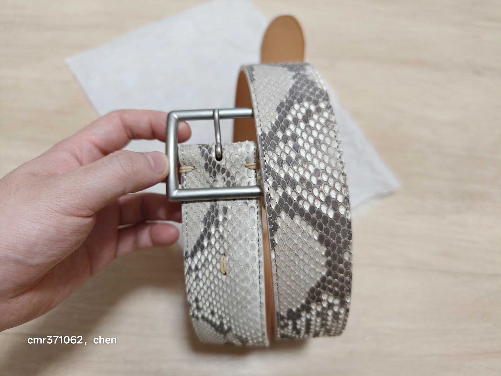 Visvim 18ss Python Belt 45mm