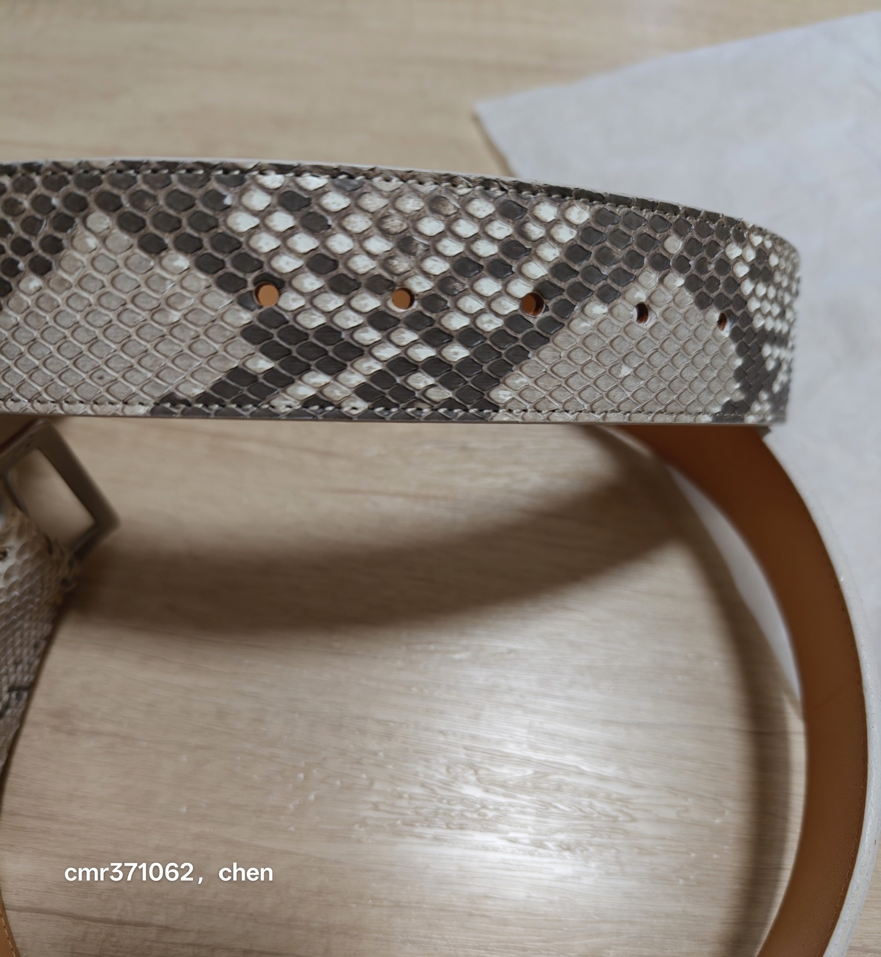 Visvim 18ss Python Belt 45mm — front