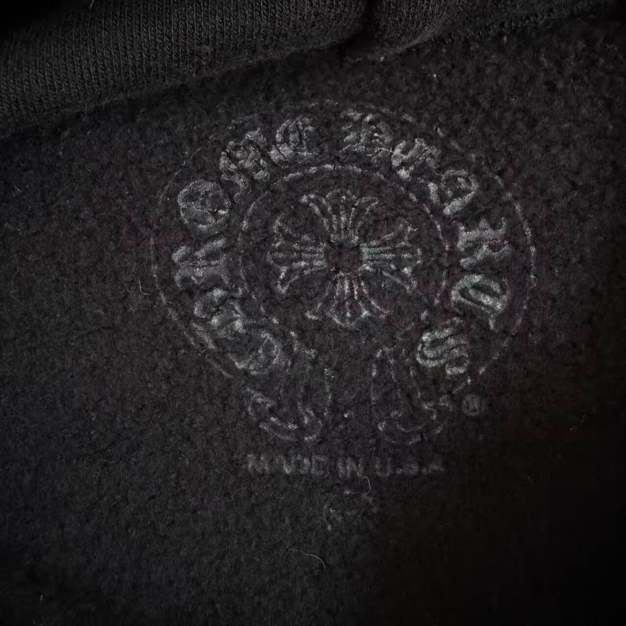 Chrome Hearts Black Hoodie — detail