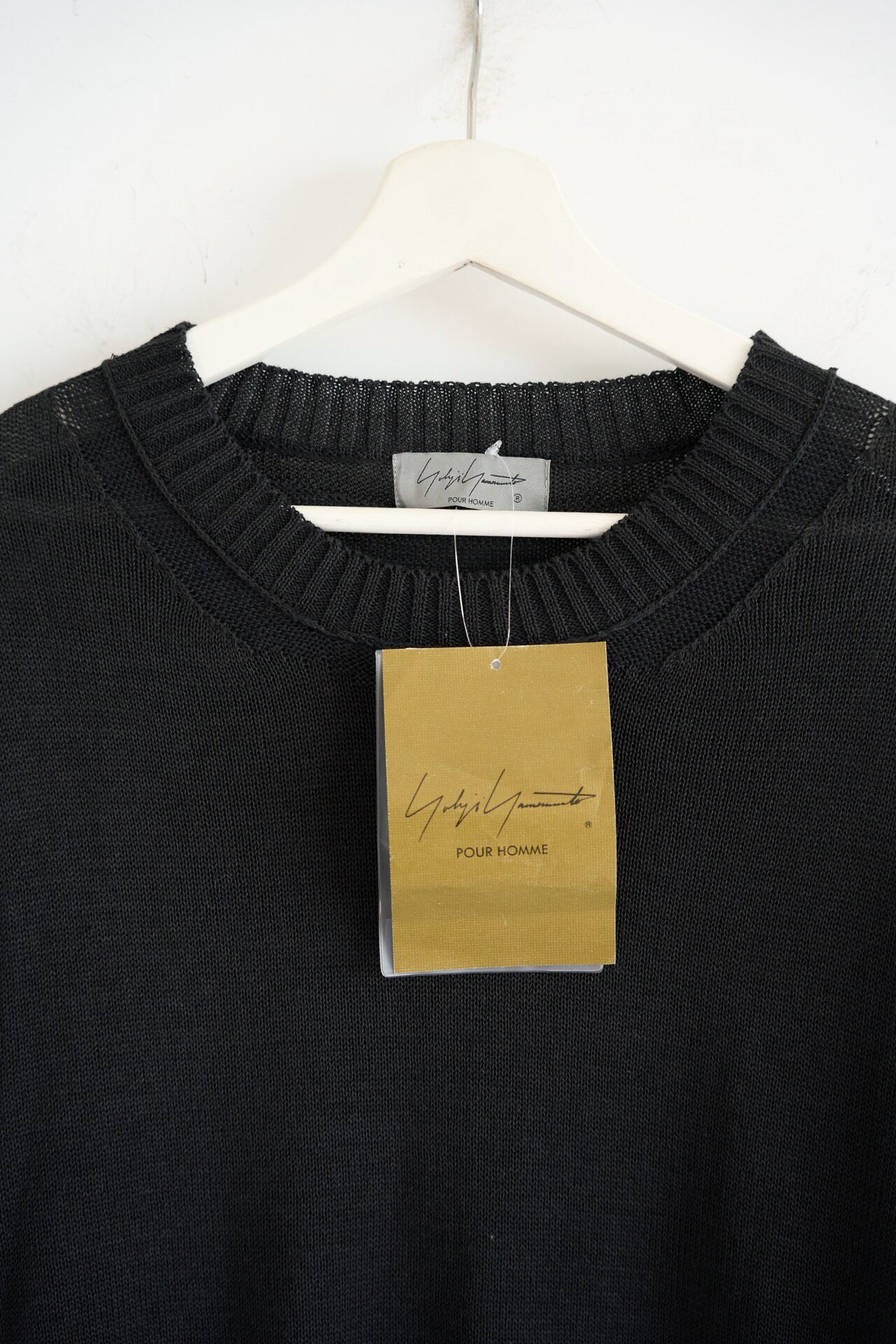 Yohji Yamamoto Deconstructed Knit Sweater — detail