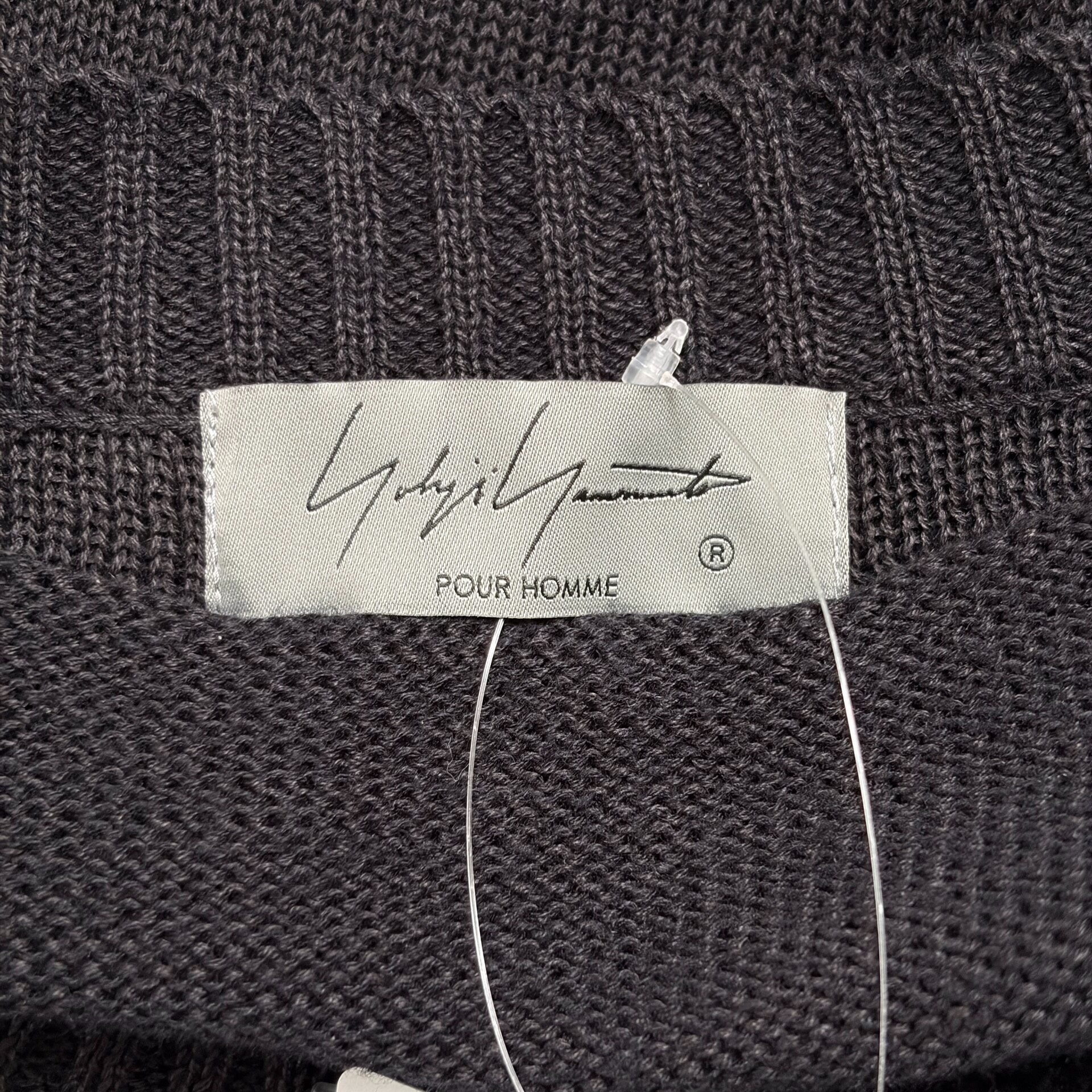 Yohji Yamamoto Deconstructed Knit Sweater — label