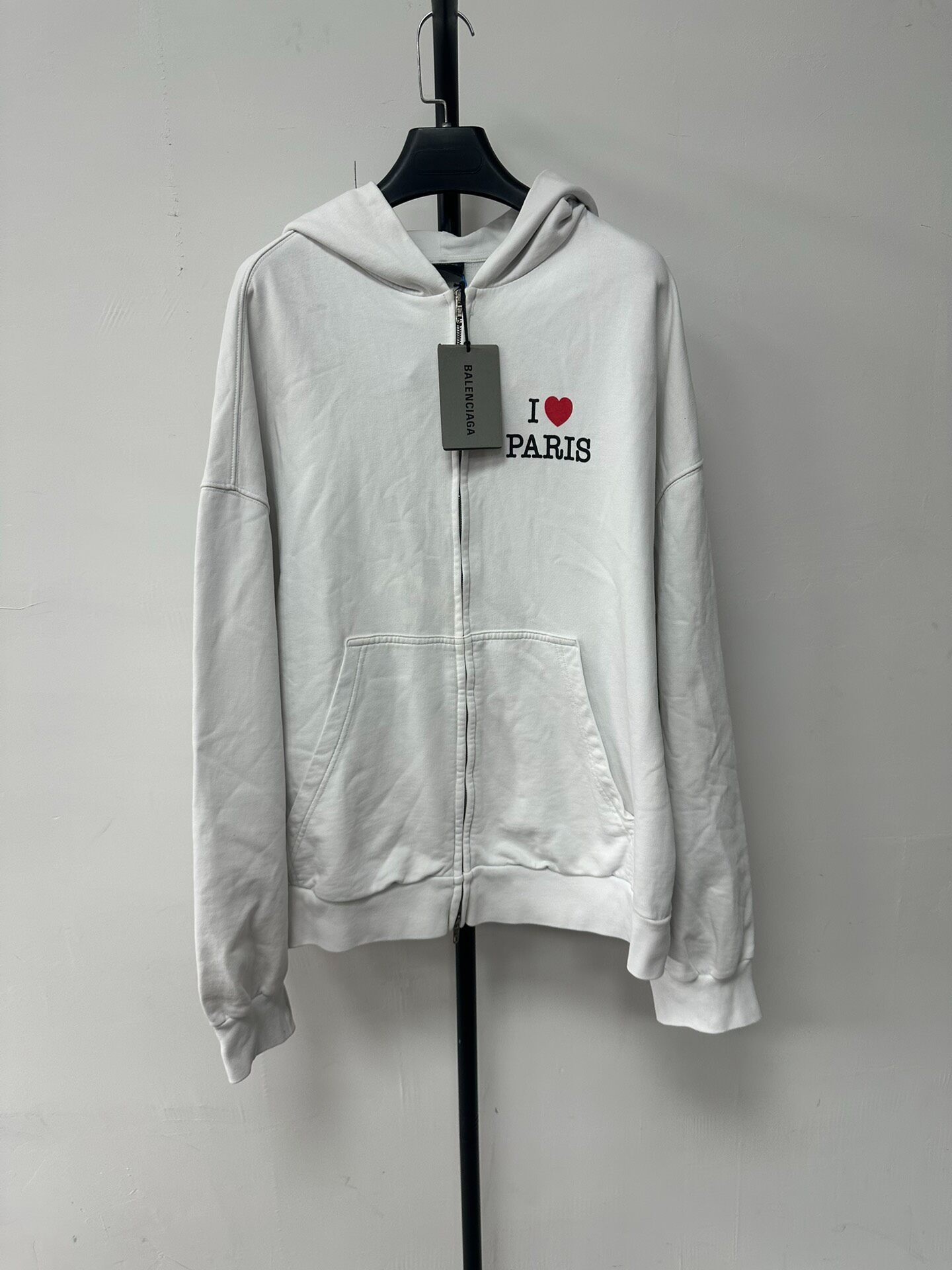 Balenciaga Women’s Zip-Up Hooded Jacket