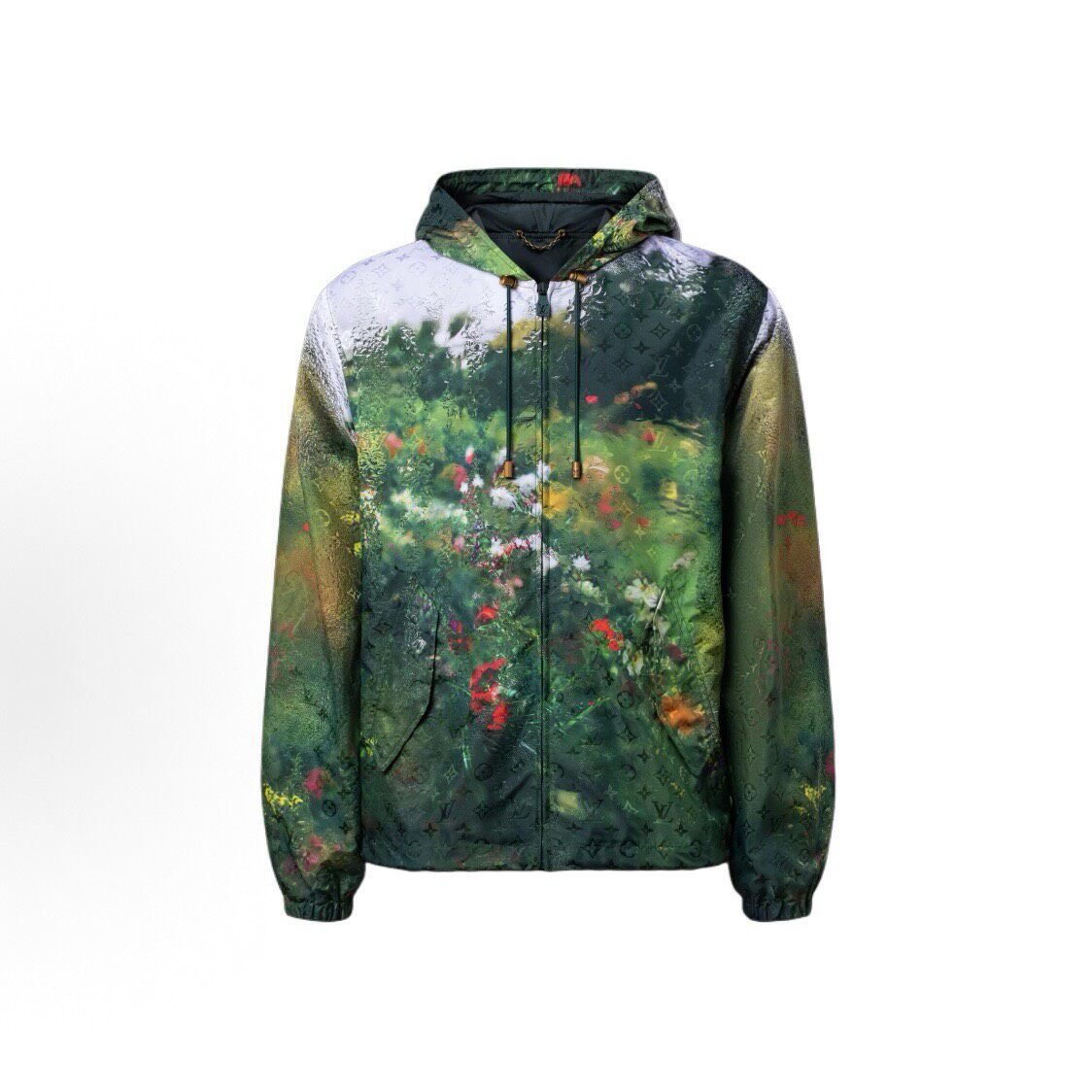 Louis Vuitton FW26 Floral Zip Hooded Jacket