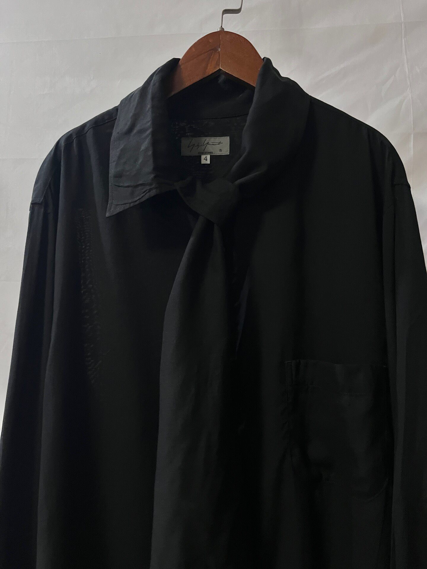 Yohji Yamamoto 19aw Tencel Shirt — detail