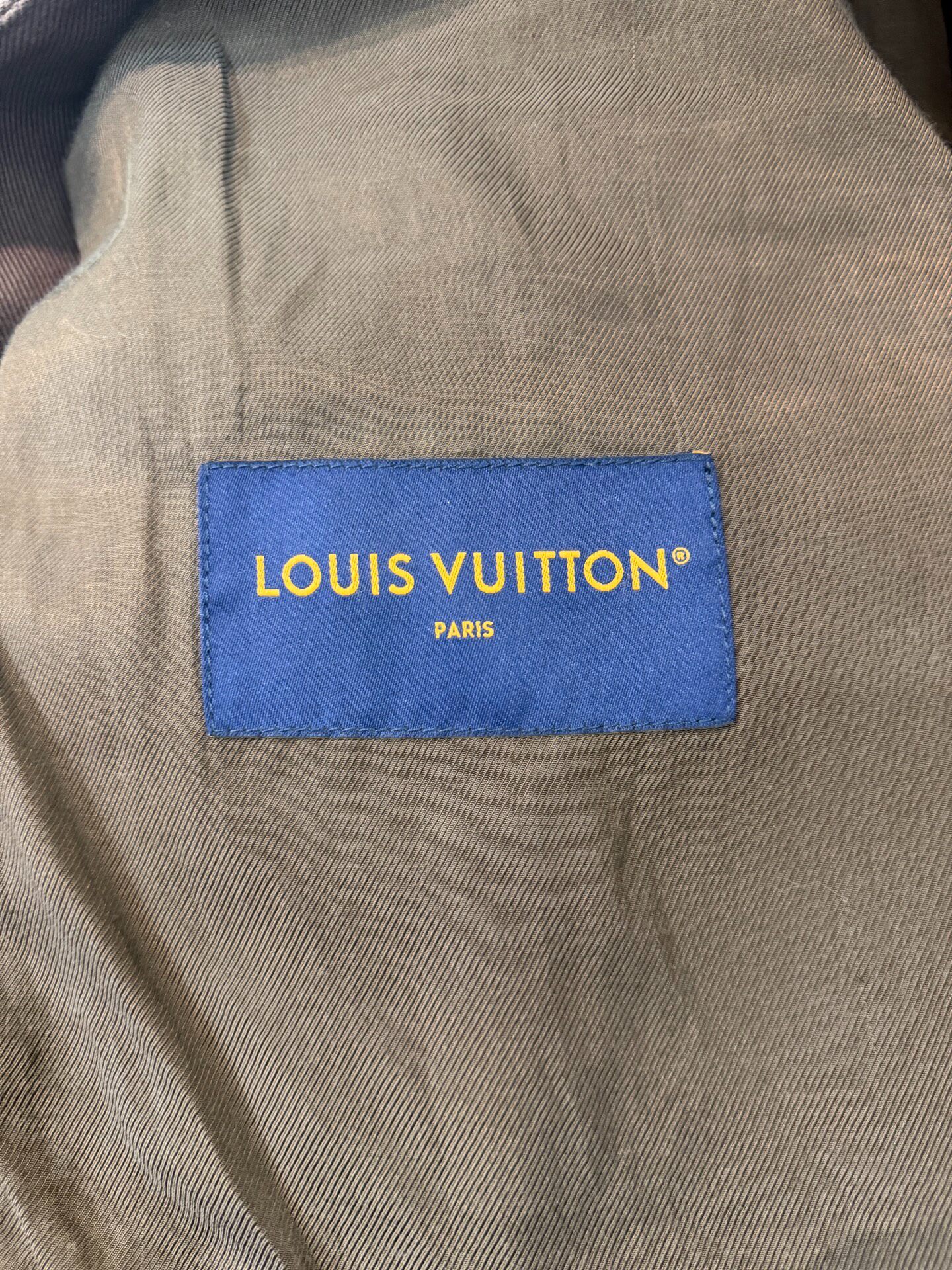 Louis Vuitton 25ss Embossed Denim Jacket — label