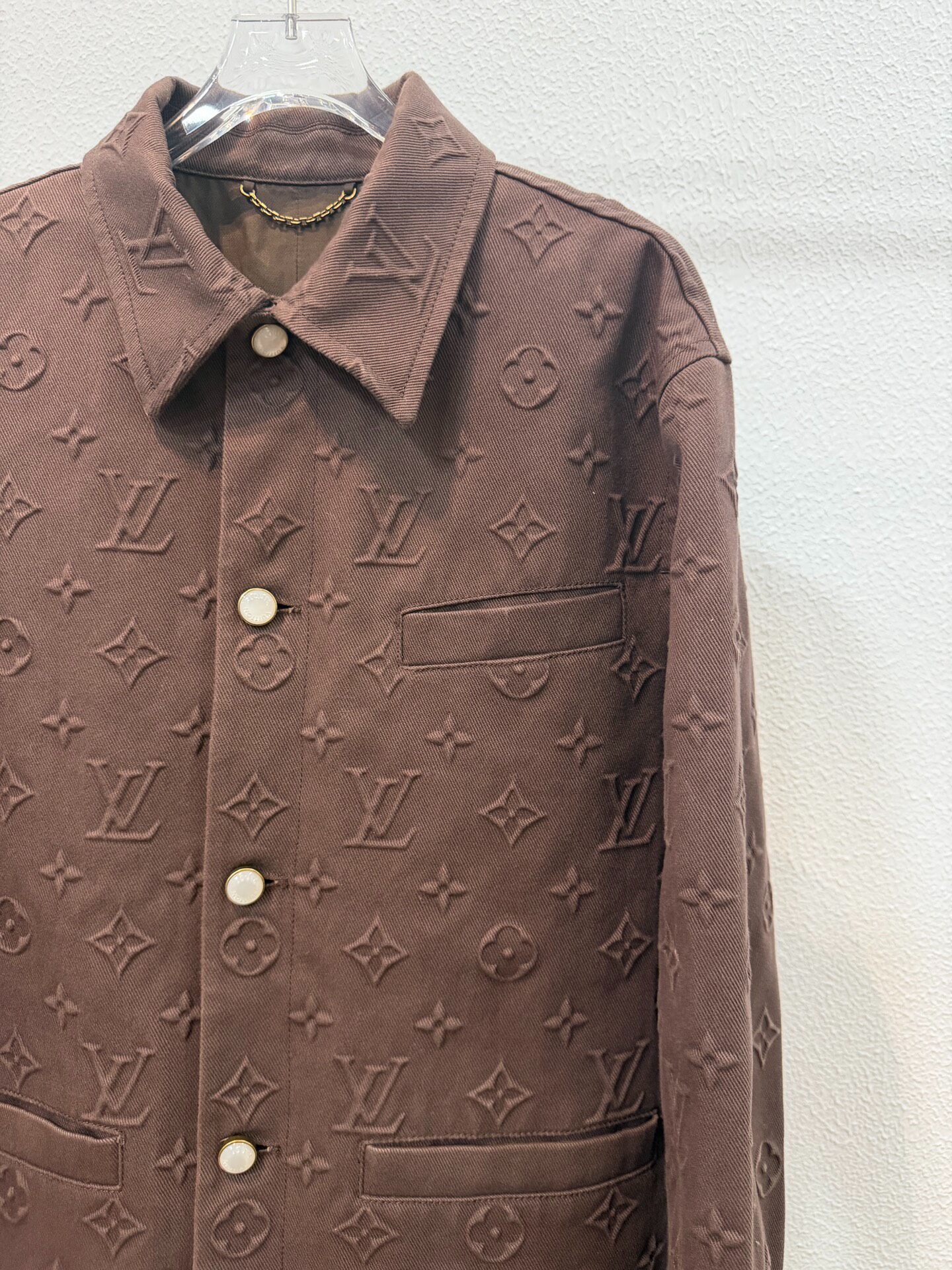 Louis Vuitton 25ss Embossed Denim Jacket — front