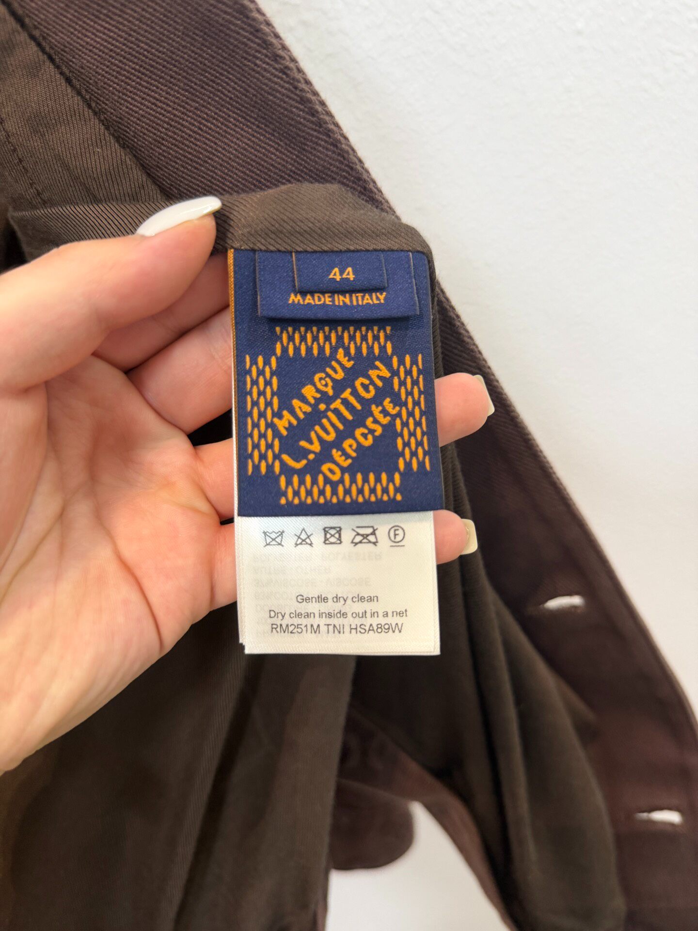 Louis Vuitton 25ss Embossed Denim Jacket — back