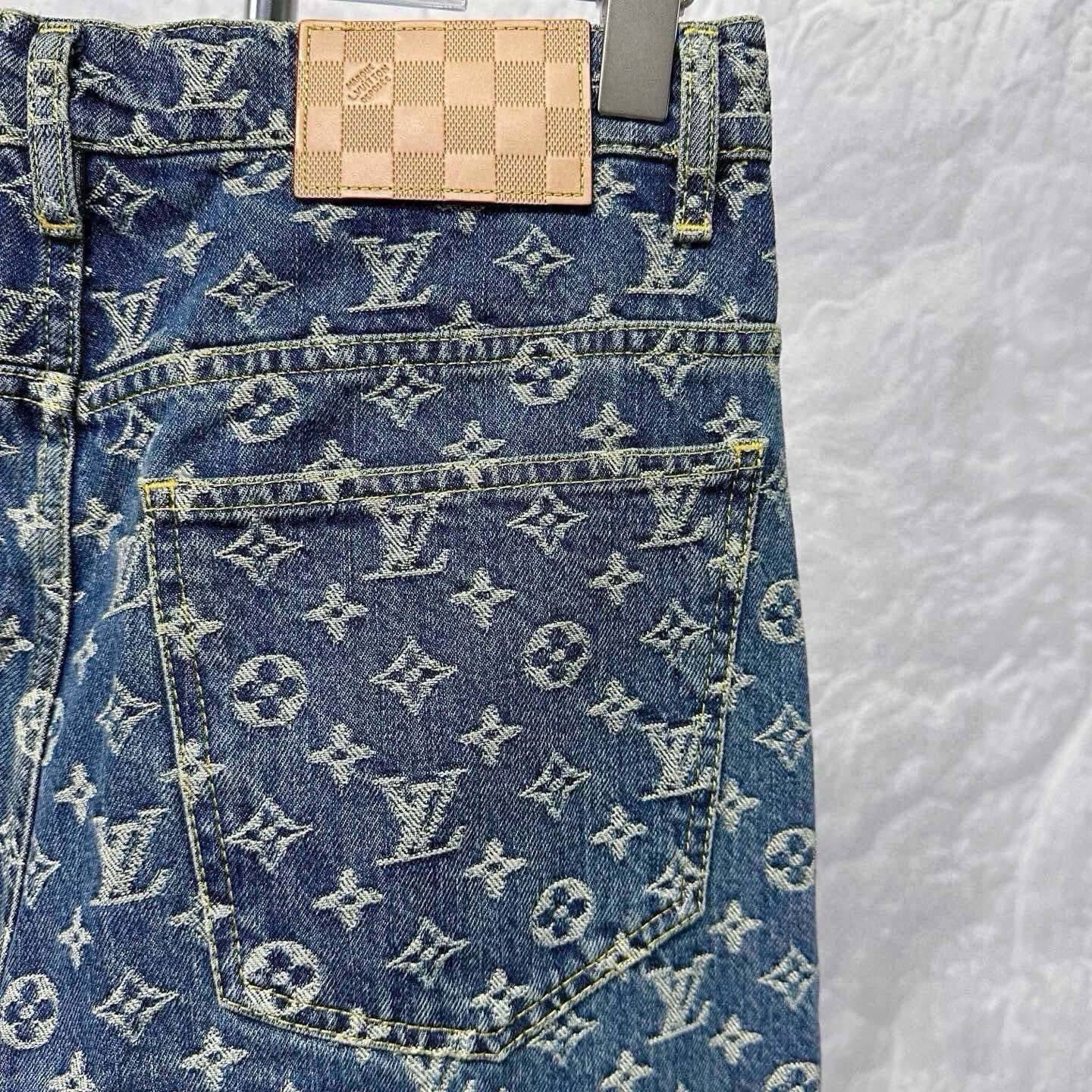 Louis Vuitton SS25 Monogram Denim Jeans — back