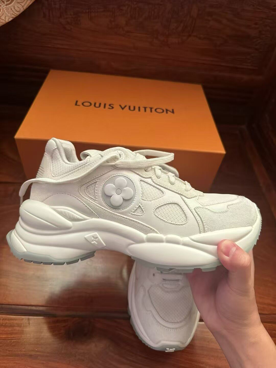 Louis Vuitton LV Runner 55 White Sneaker
