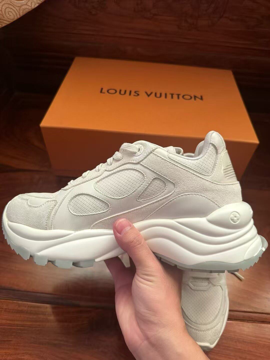 Louis Vuitton LV Runner 55 White Sneaker — detail