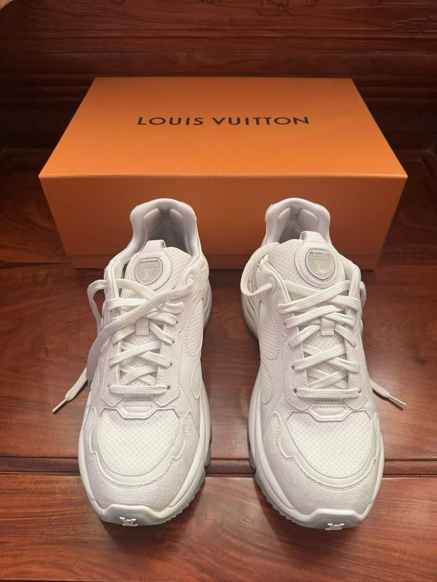 Louis Vuitton LV Runner 55 White Sneaker — front