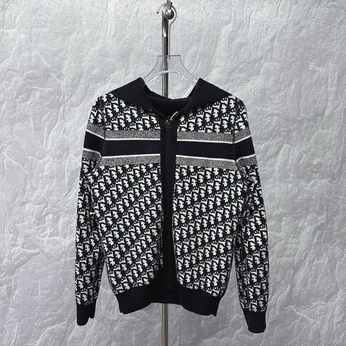 Dior Double-Sided Full-Zip Hooded Jacket — front