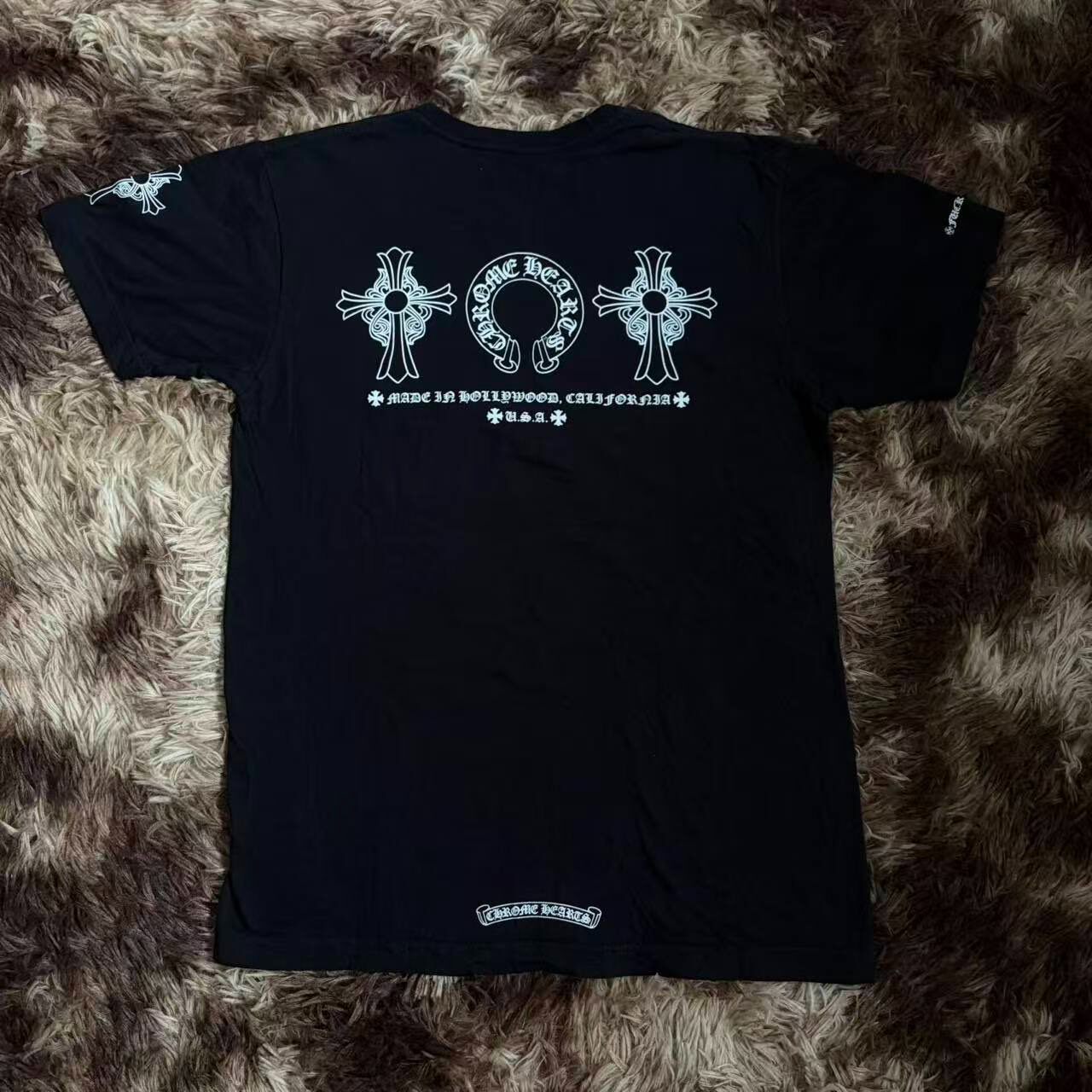 Chrome Hearts Black Short Sleeve T-Shirt — front