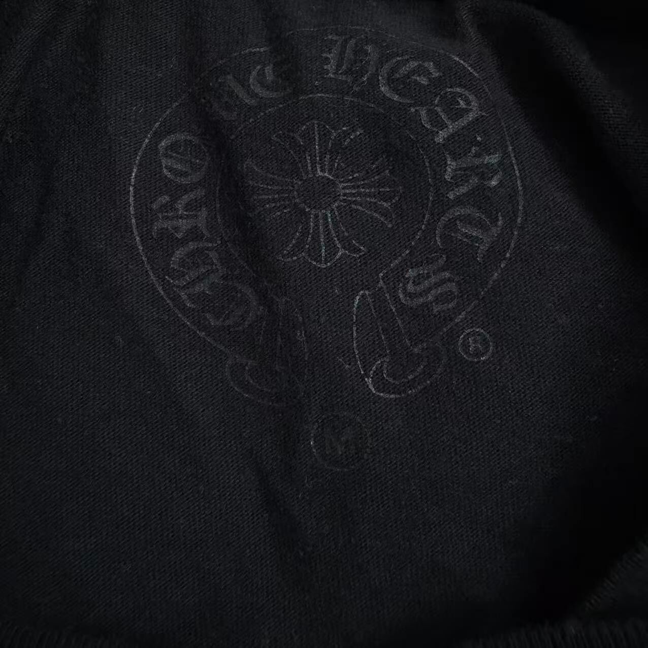 Chrome Hearts Black Short Sleeve T-Shirt — detail