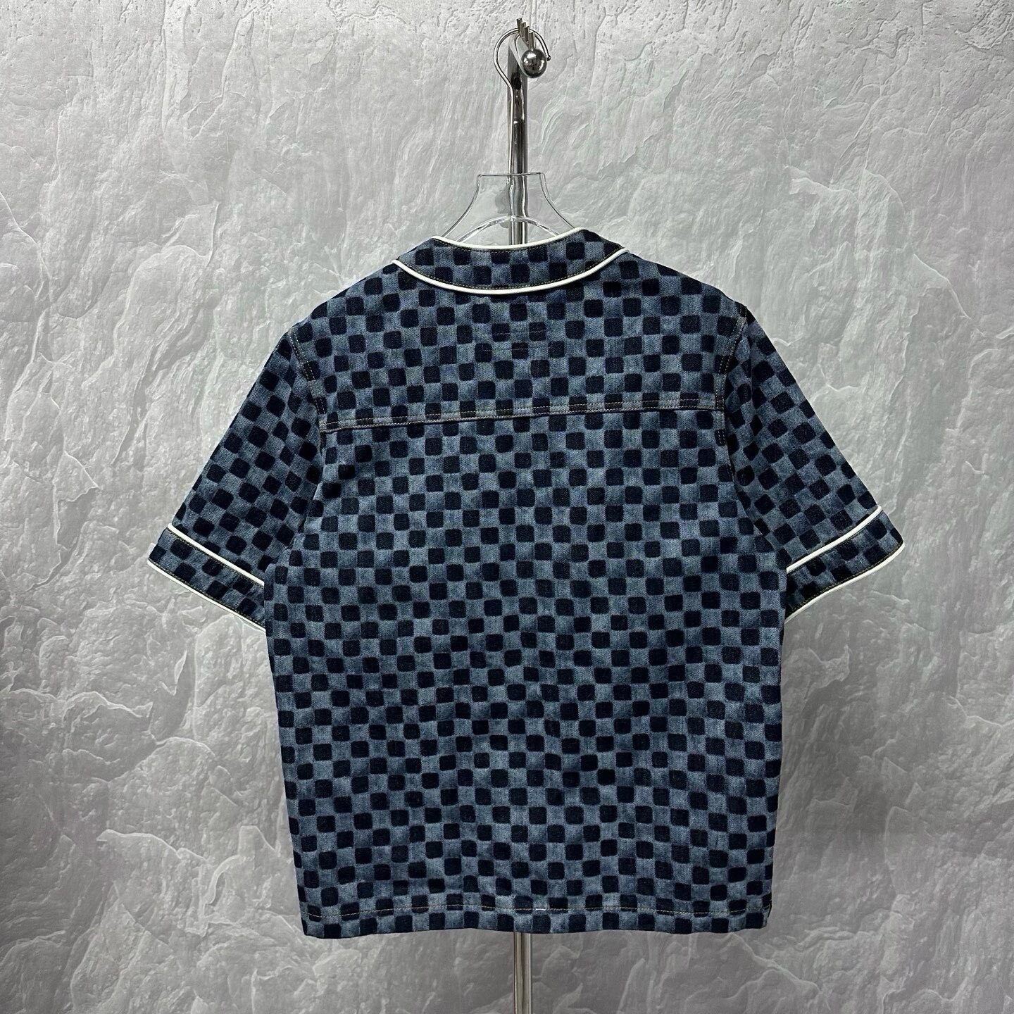 Louis Vuitton Nigo FW25 Check Denim Shirt — label